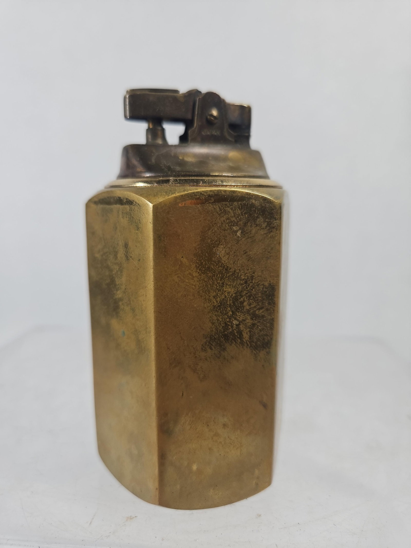 Pair Japanese Hexagonal Brass Lighters - 3