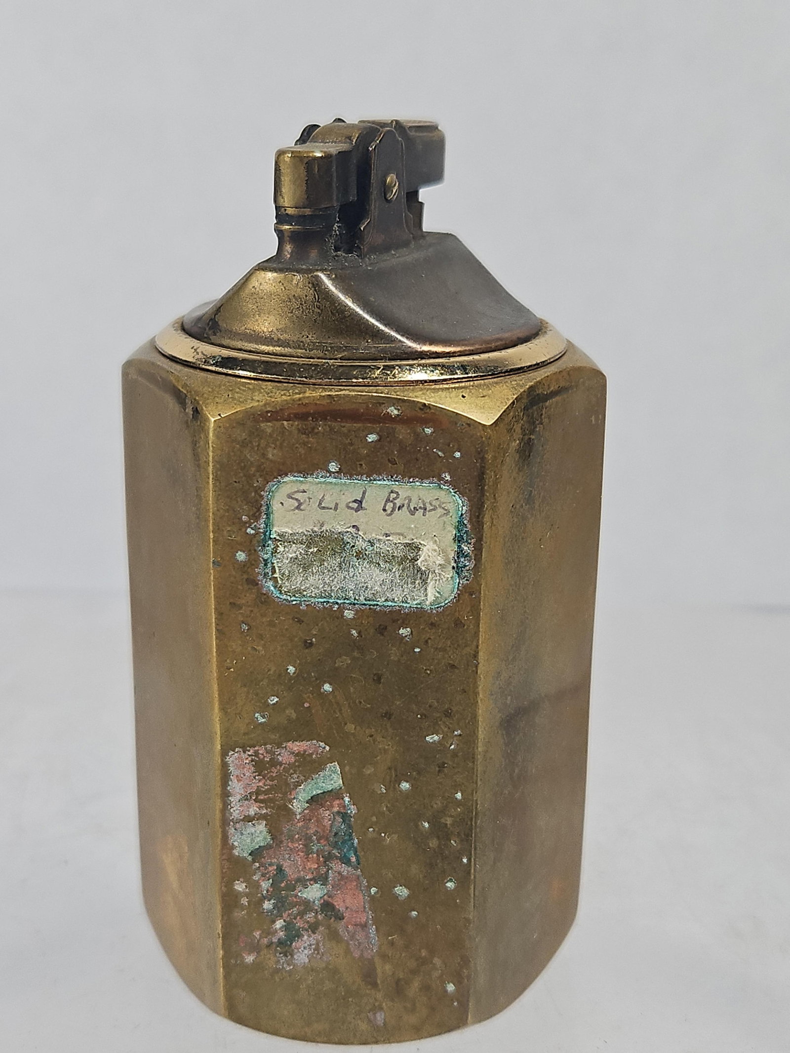 Pair Japanese Hexagonal Brass Lighters - 5