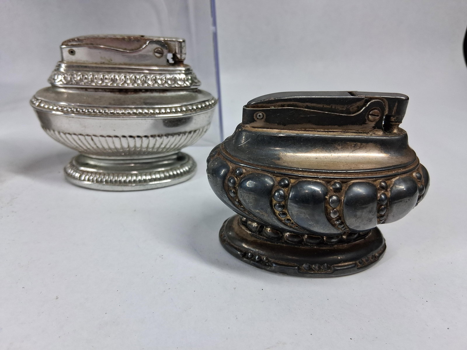 Ronson Silver-Plated Table Lighters - 6