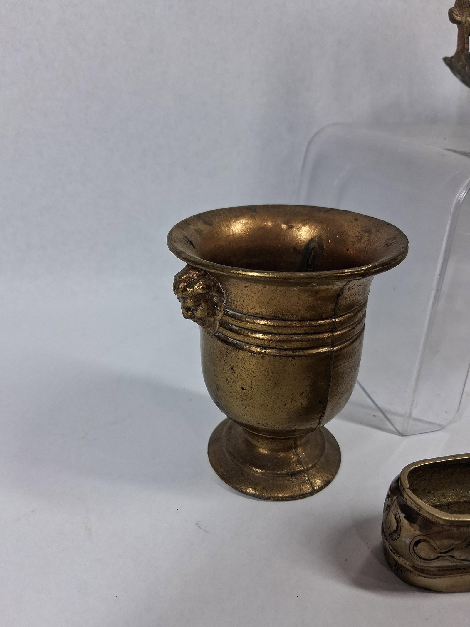 Set 8 Chinese Export Cast Brass Objects - 8