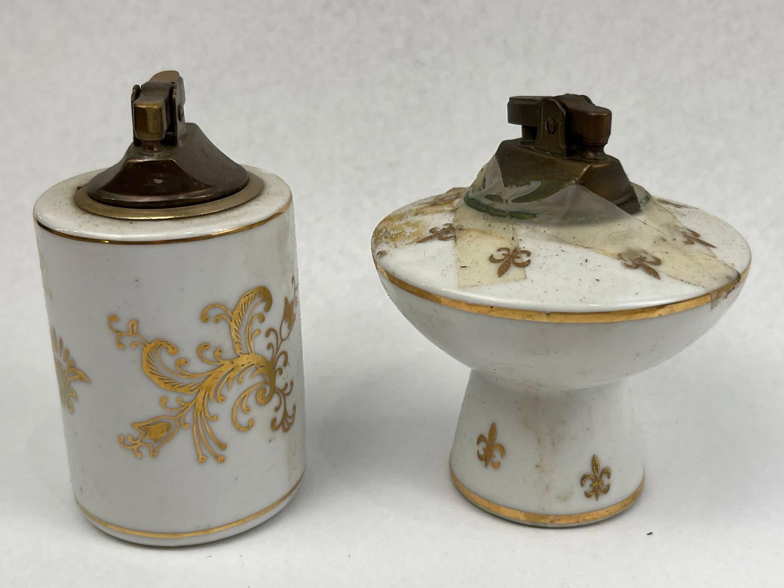 Vtg Ceramic Table Lighters - 9