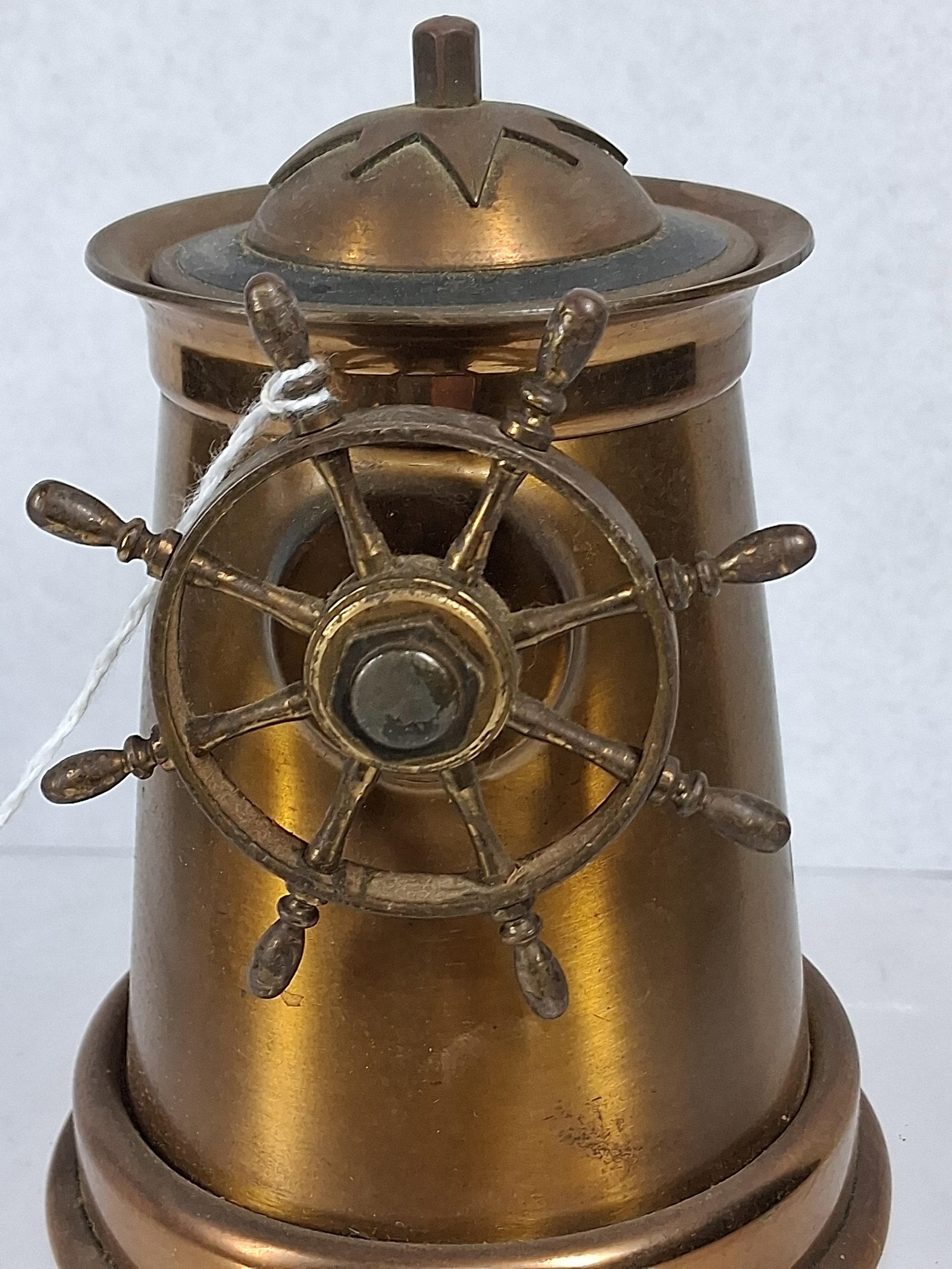 Brass Binnacle Form Cigarette Dispenser - 2