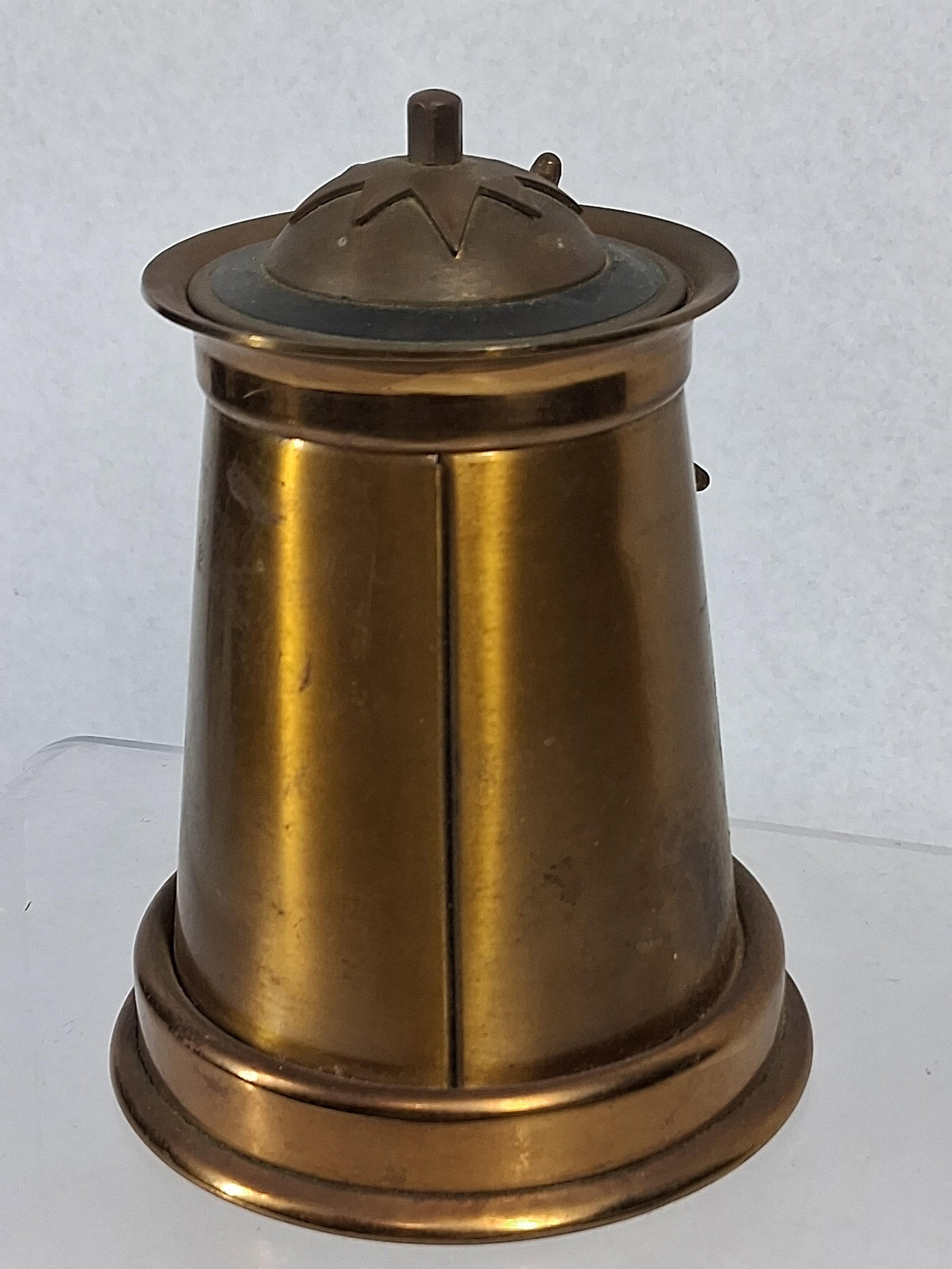 Brass Binnacle Form Cigarette Dispenser - 4