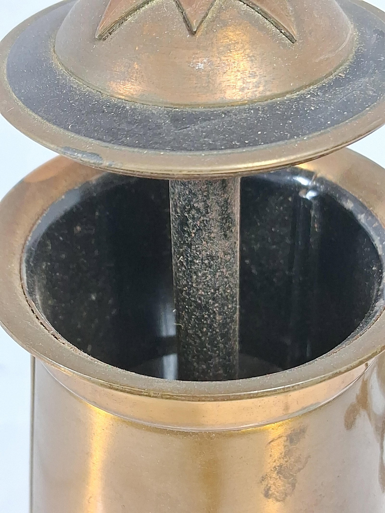 Brass Binnacle Form Cigarette Dispenser - 6
