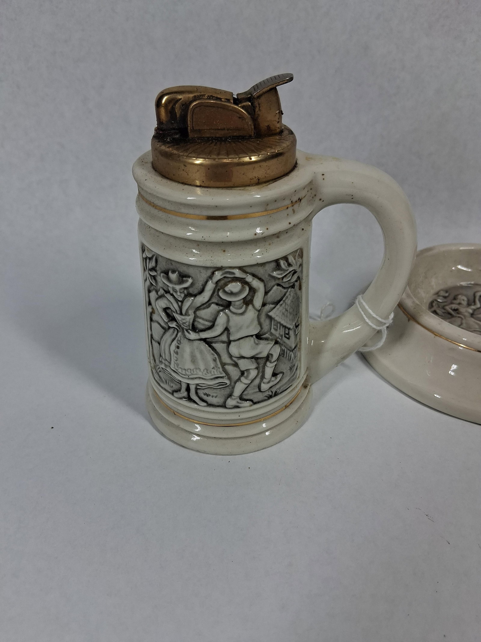 Alpine Ceramic Lighter & Ashtray Set - 2