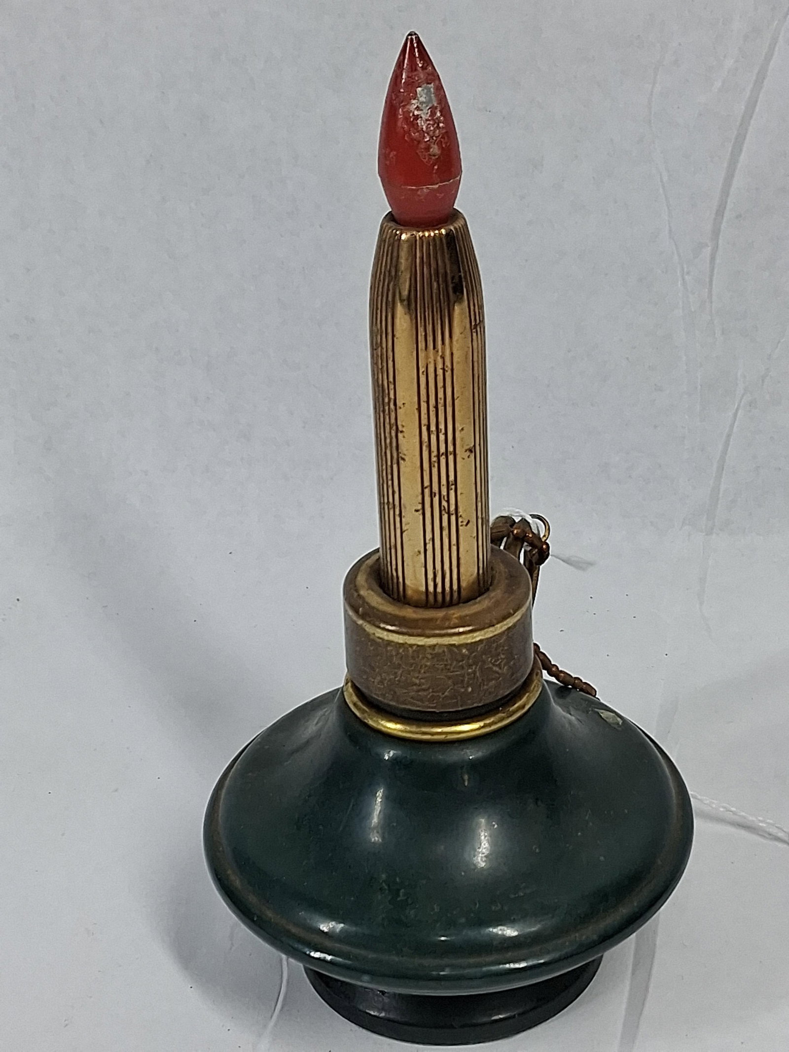 Candle Form Table Lighter, Green Stone - 2