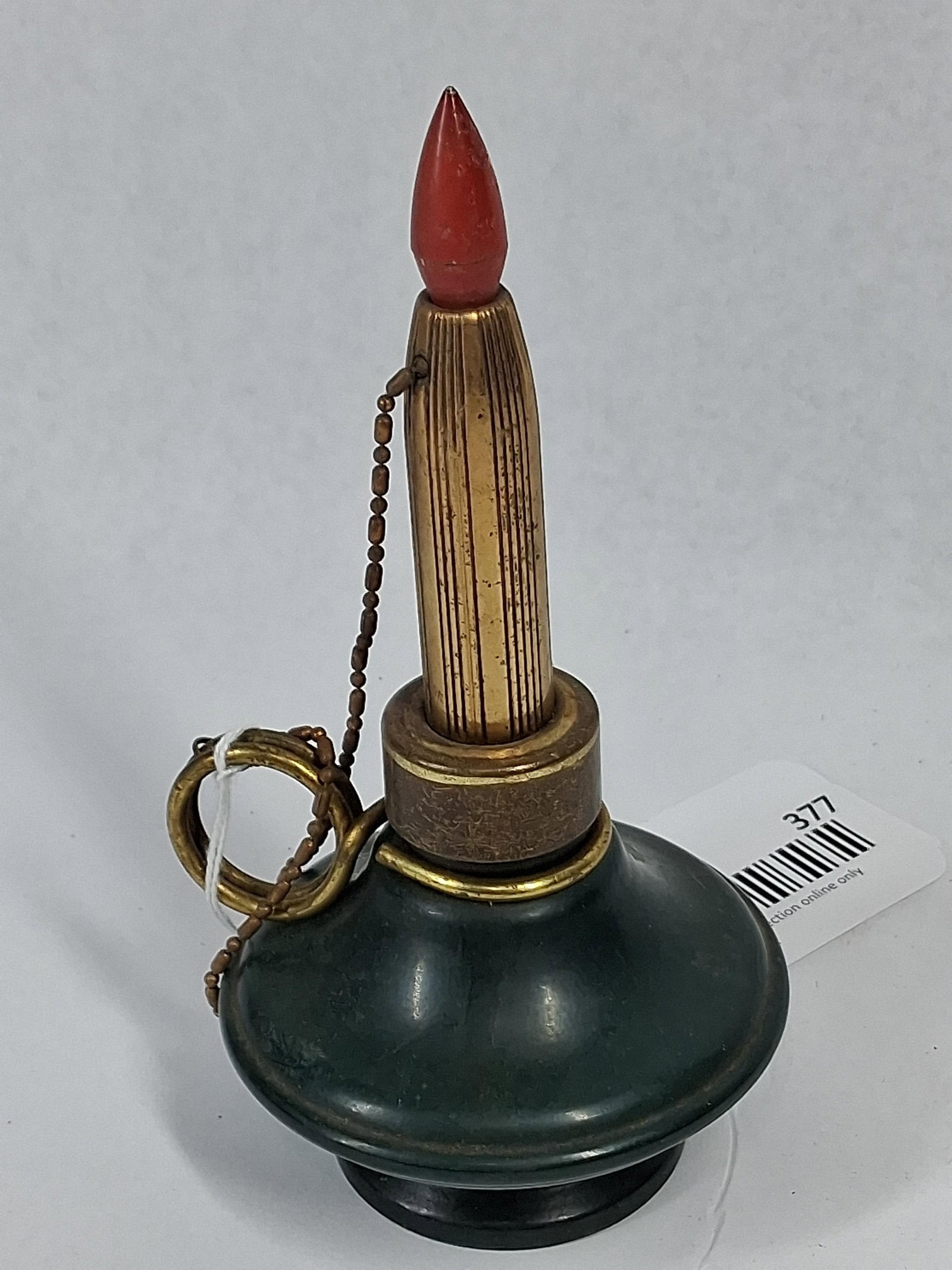 Candle Form Table Lighter, Green Stone - 3