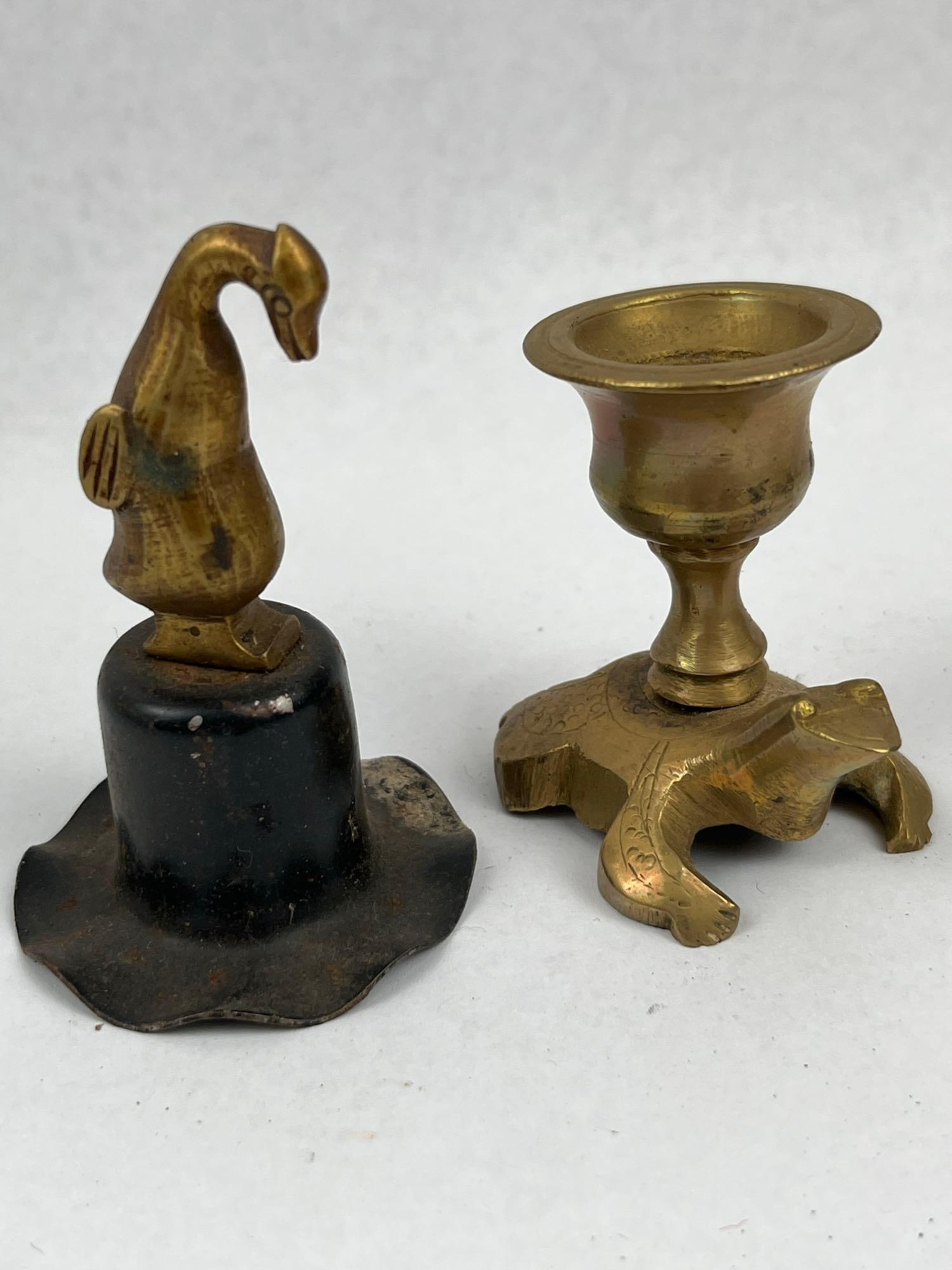 Set 8 Metal Miniature Animals & Objects - 4