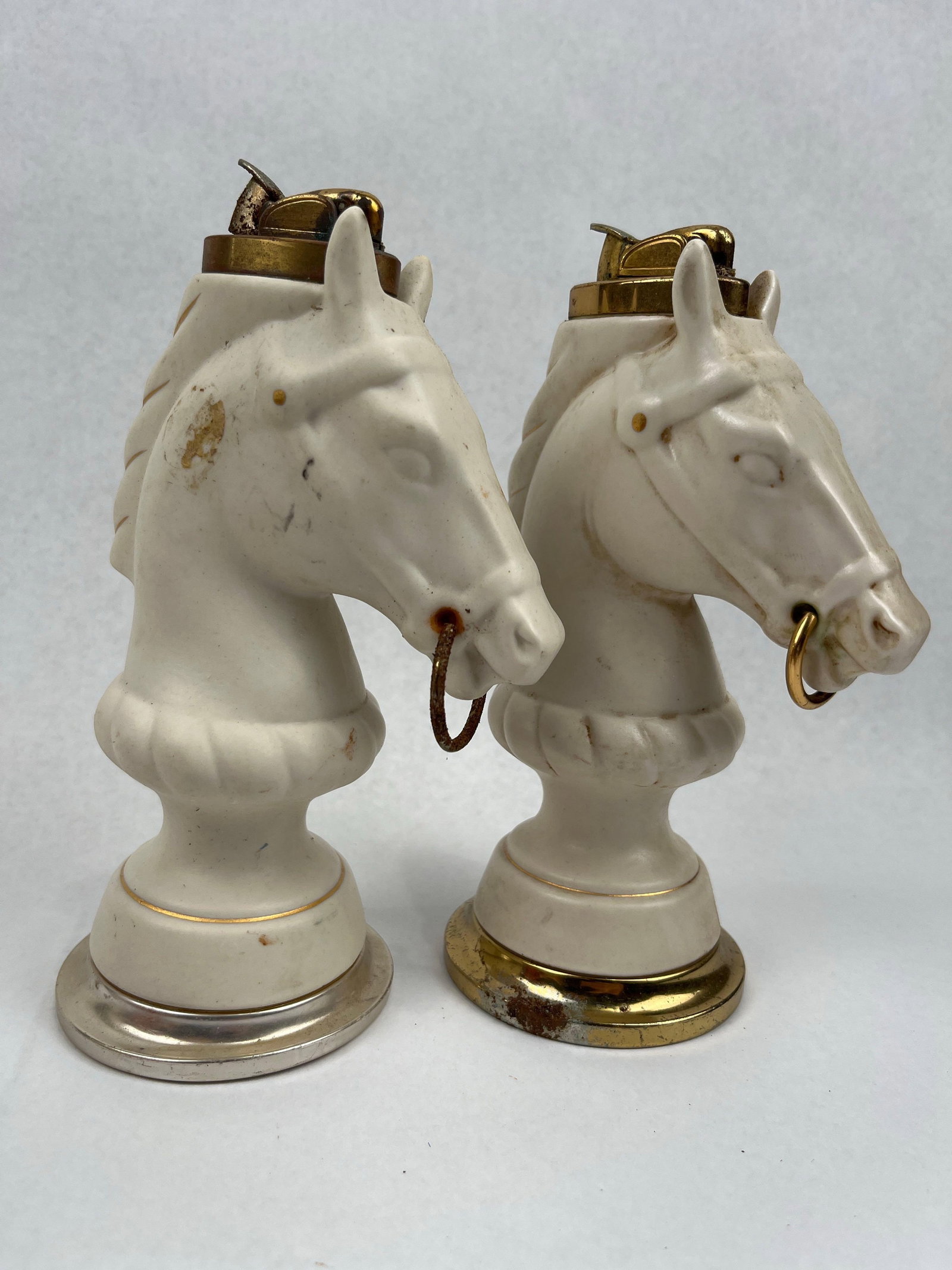 Evans Ceramic Horse Head Table Lighters - 4