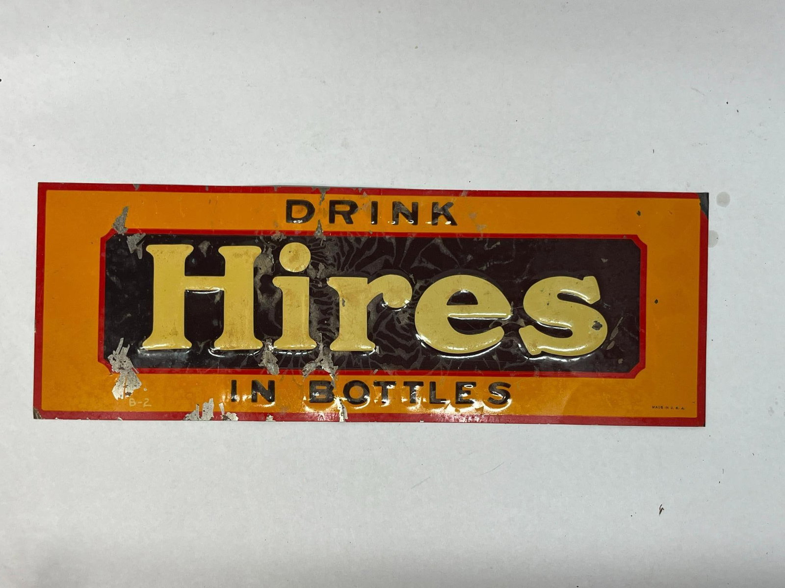 Hires Root Beer Embossed Tin Sign (1 of 3)