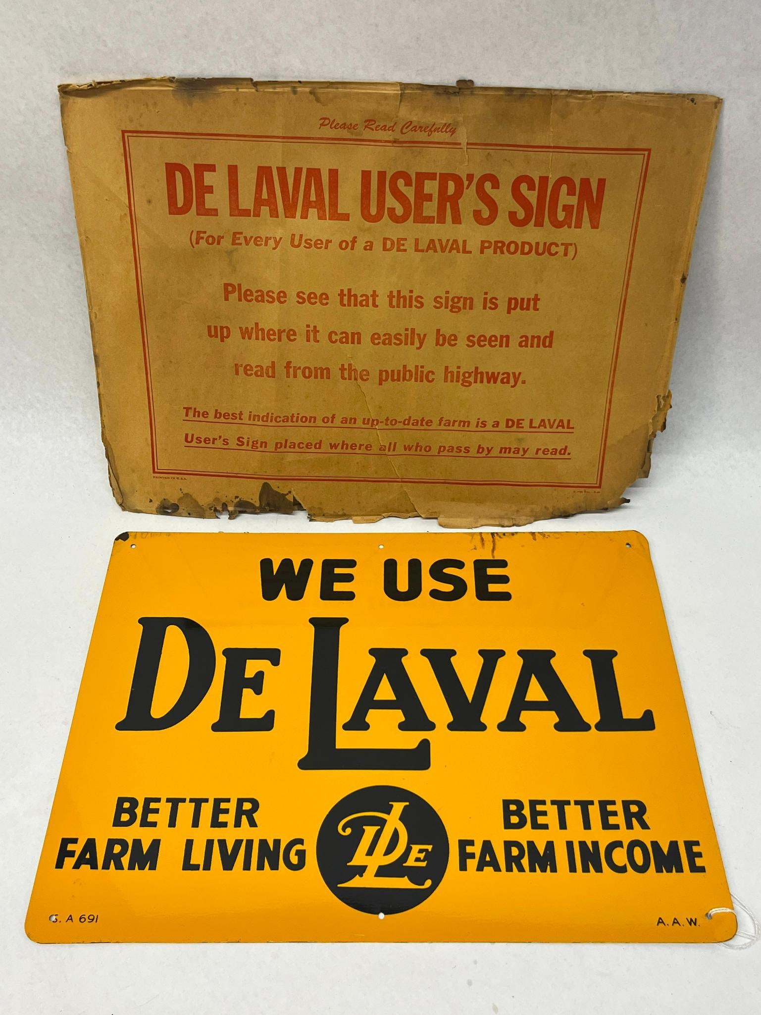 De Laval Advertising Sign & Envelope (1 of 5)