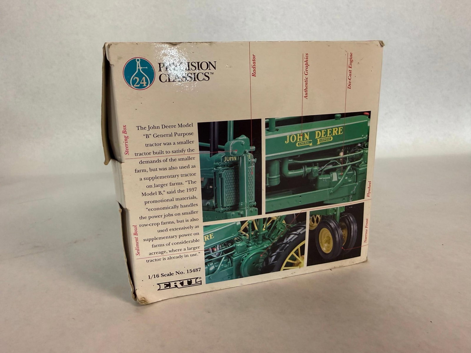 Ertl John Deere Unstyled B Tractor - 3