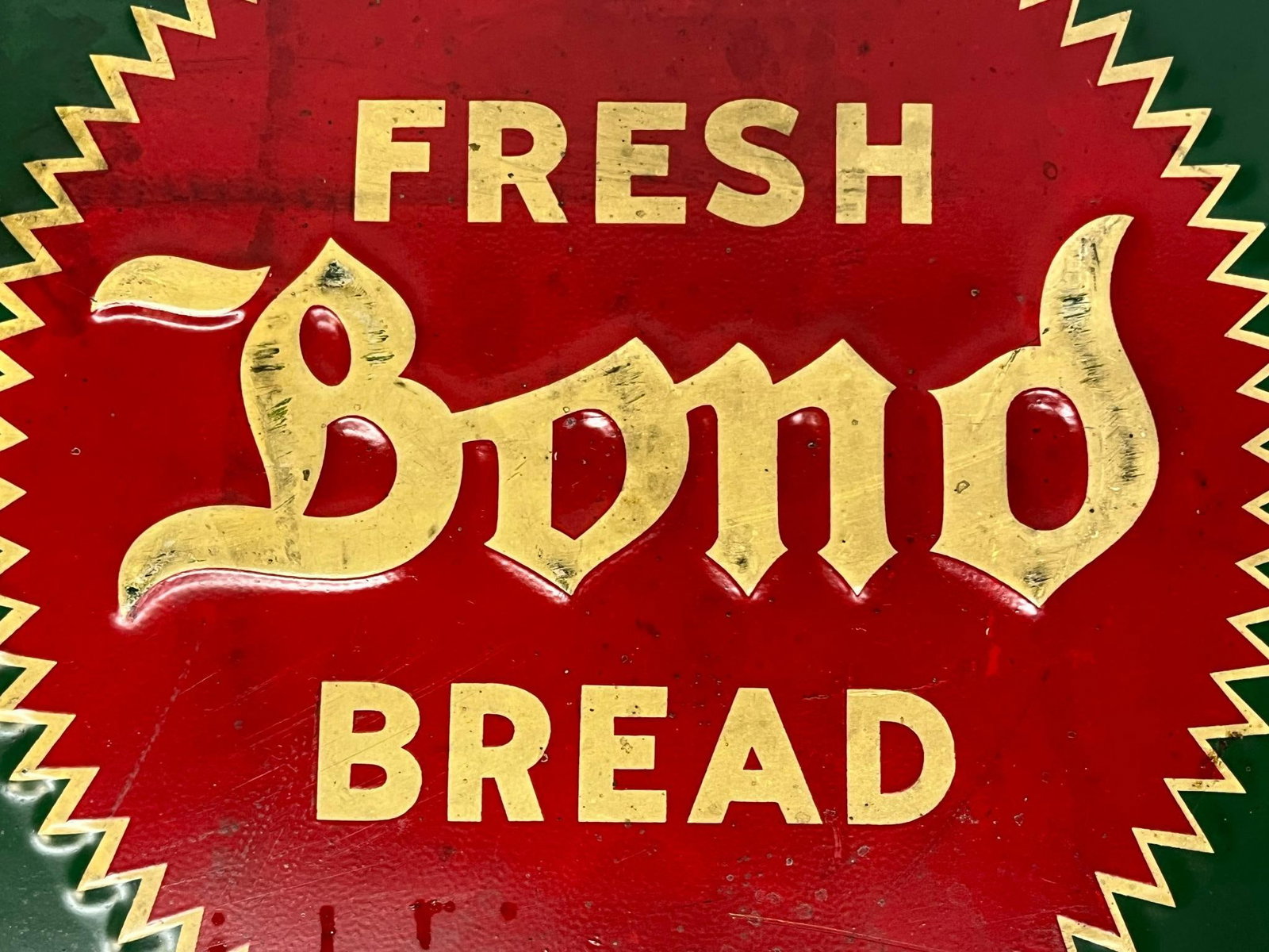 Bond Bread Embossed Tin Sign, 20th C - 5