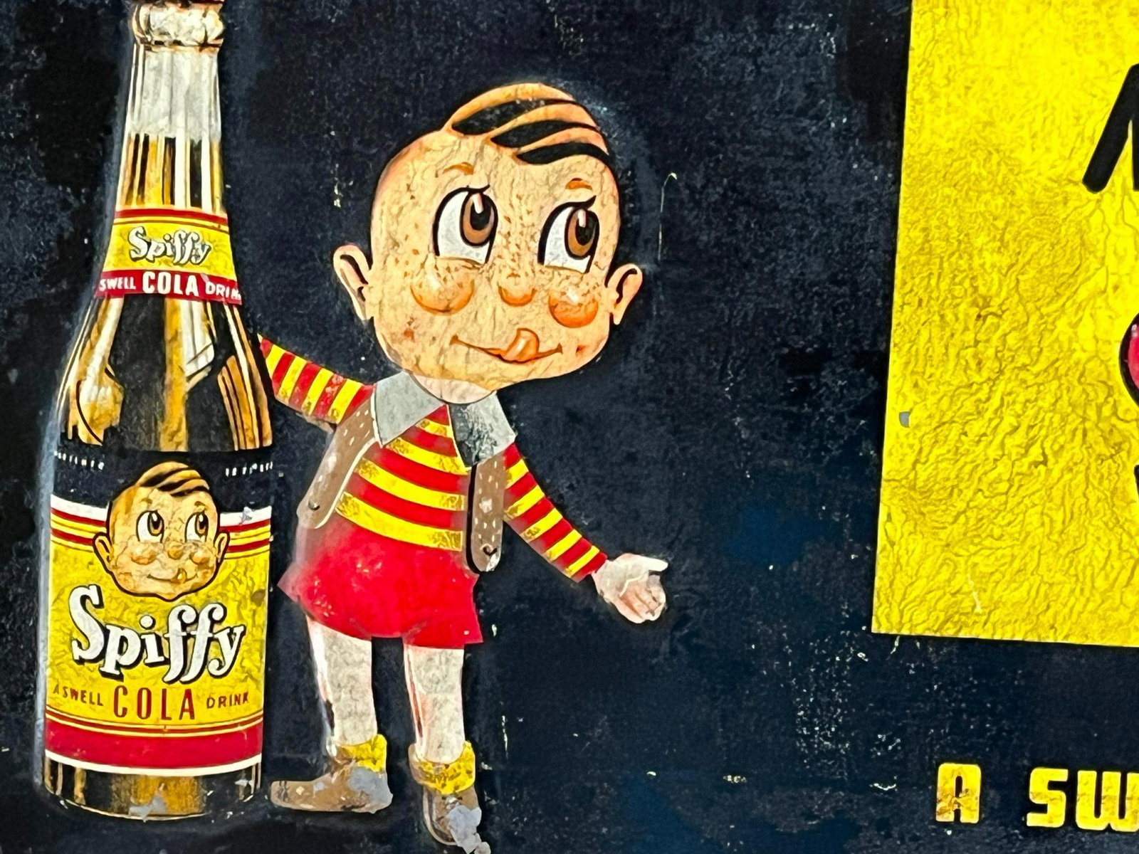 Spiffy Cola Embossed Tin Sign - 3