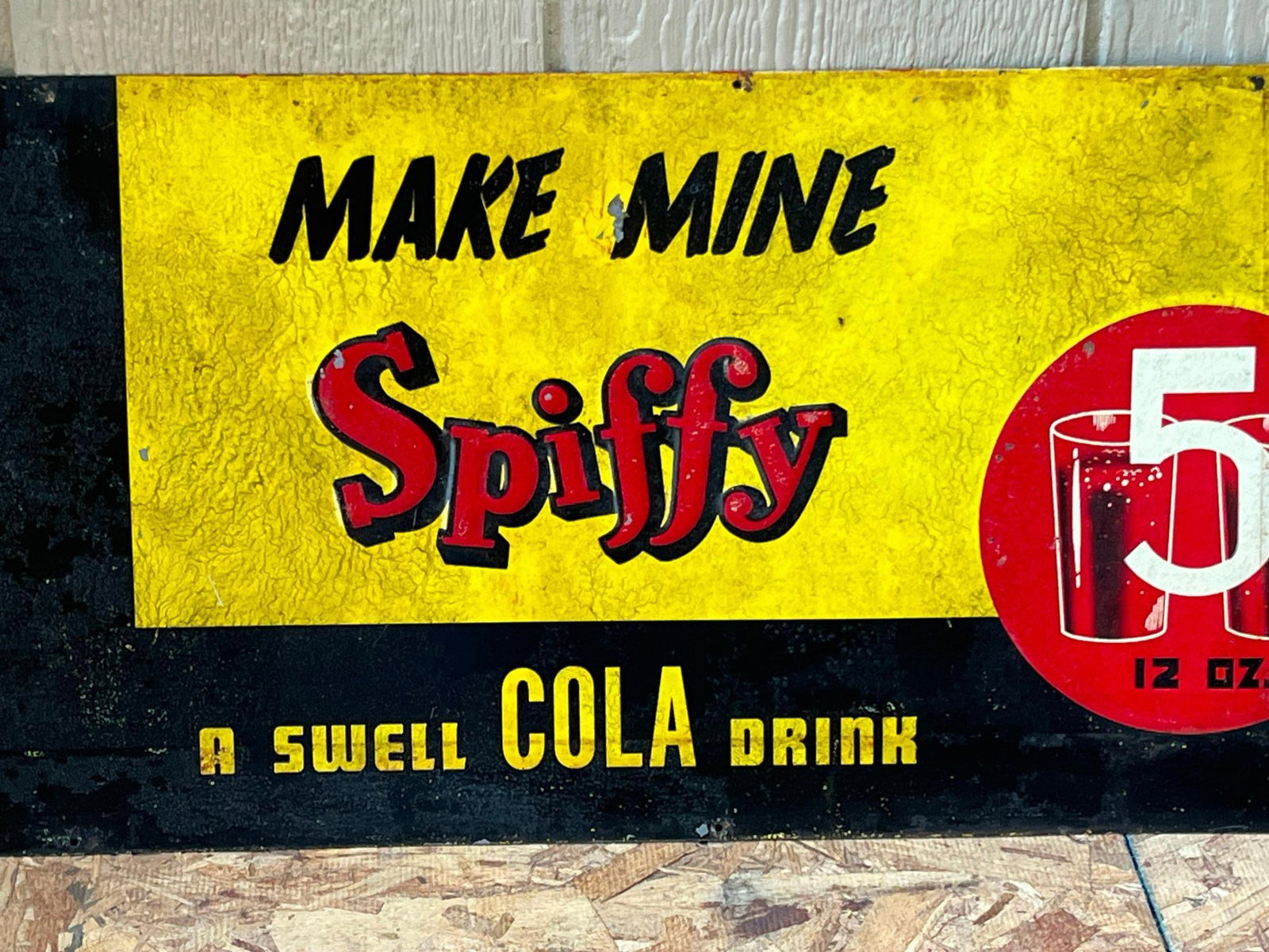 Spiffy Cola Embossed Tin Sign - 4