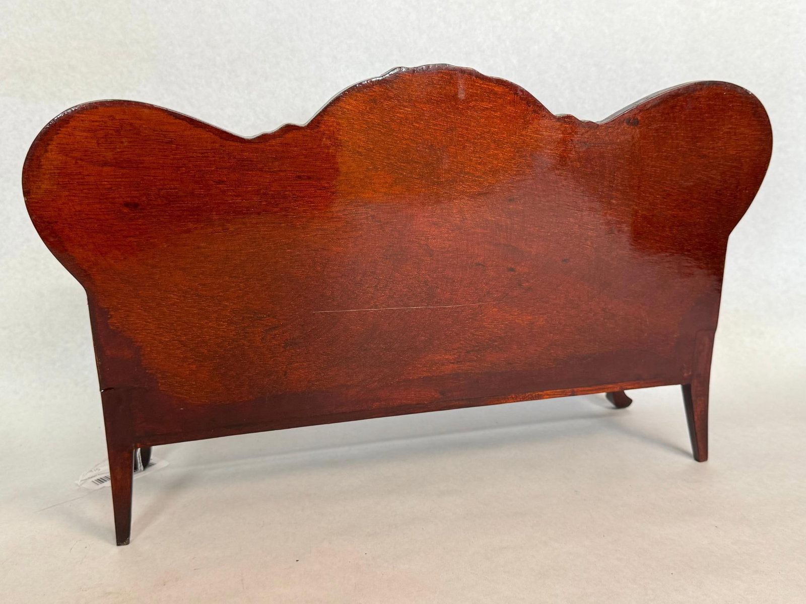 Rococo Revival Style Red Velvet Settee - 4