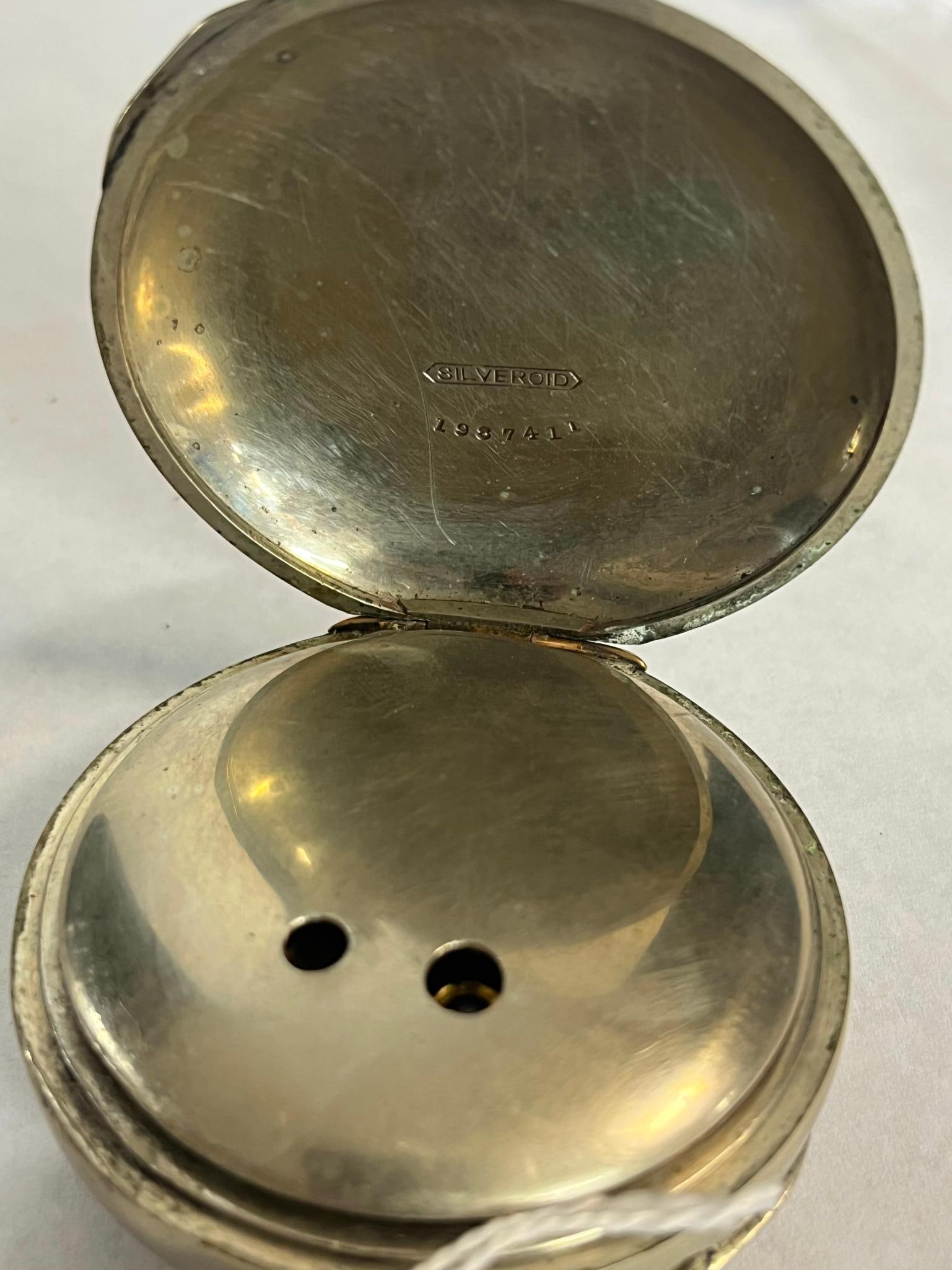 Elgin Silveroid Key Wind Pocket Watch - 2