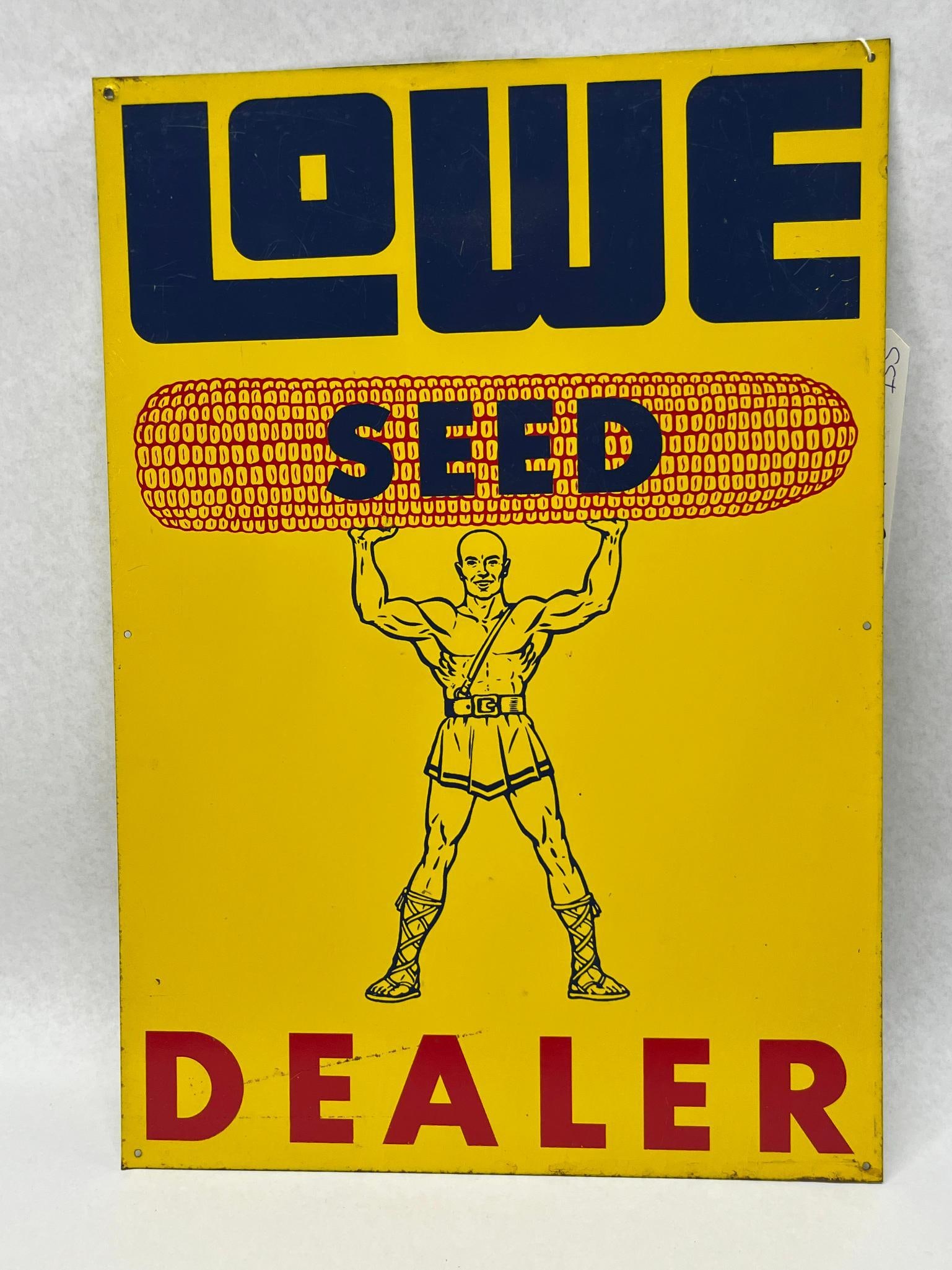 Lowe Seed Corn Metal Advertising Sign (1 of 3)