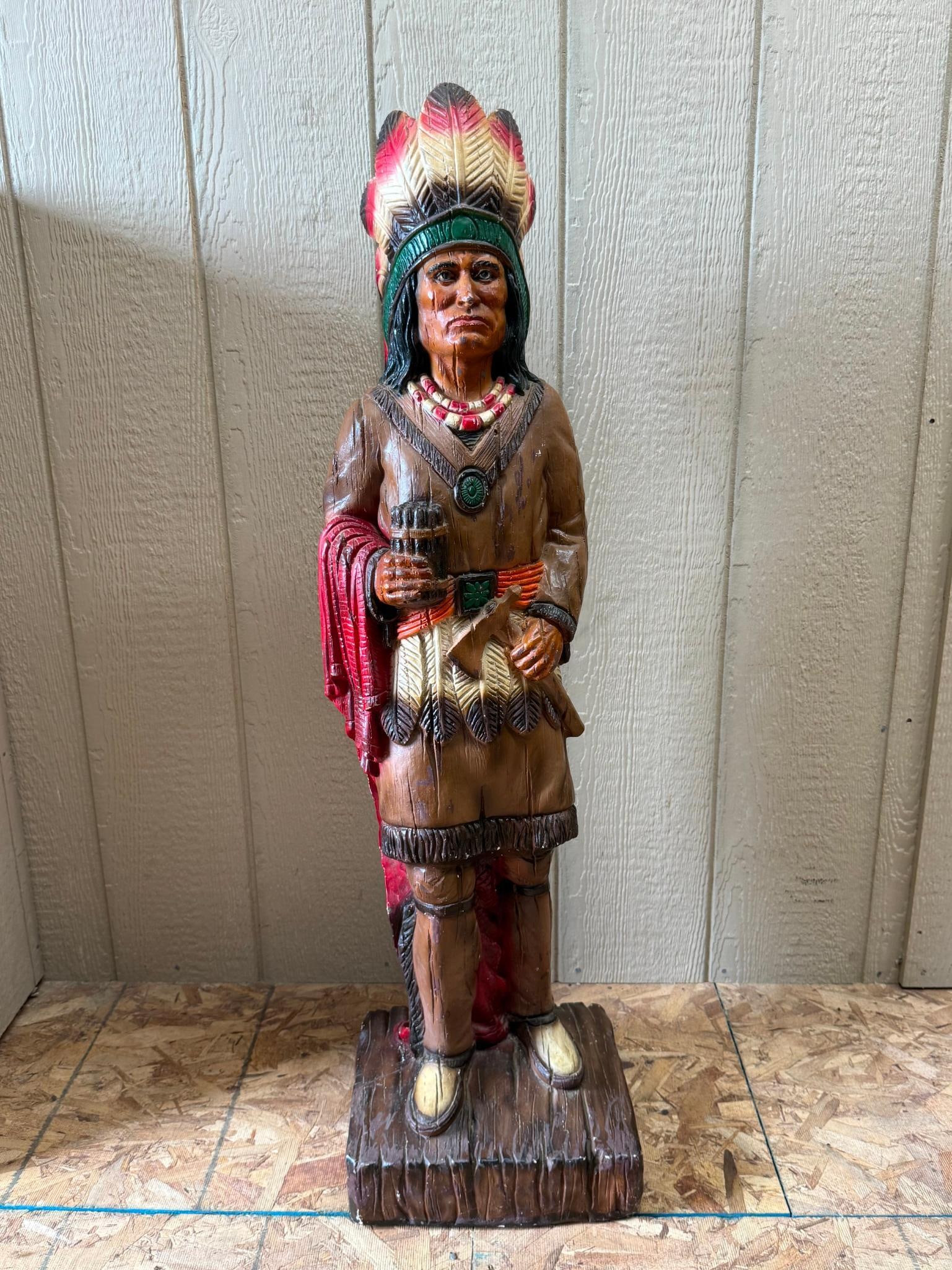 Polychrome Composite Cigar Store Figure