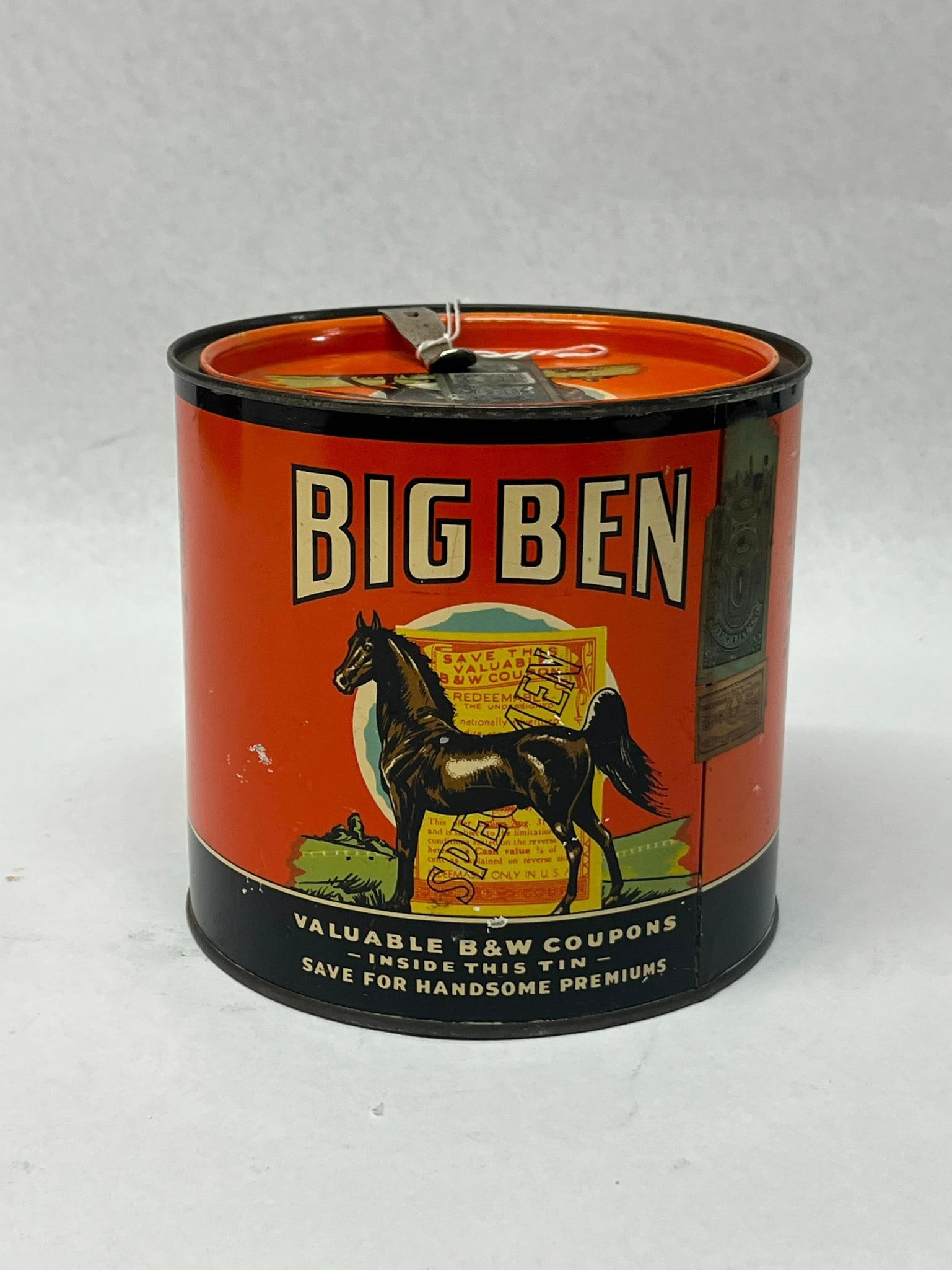Big Ben Smoking Tobacco Lithographed Tin with Opening Key (1 of 4)