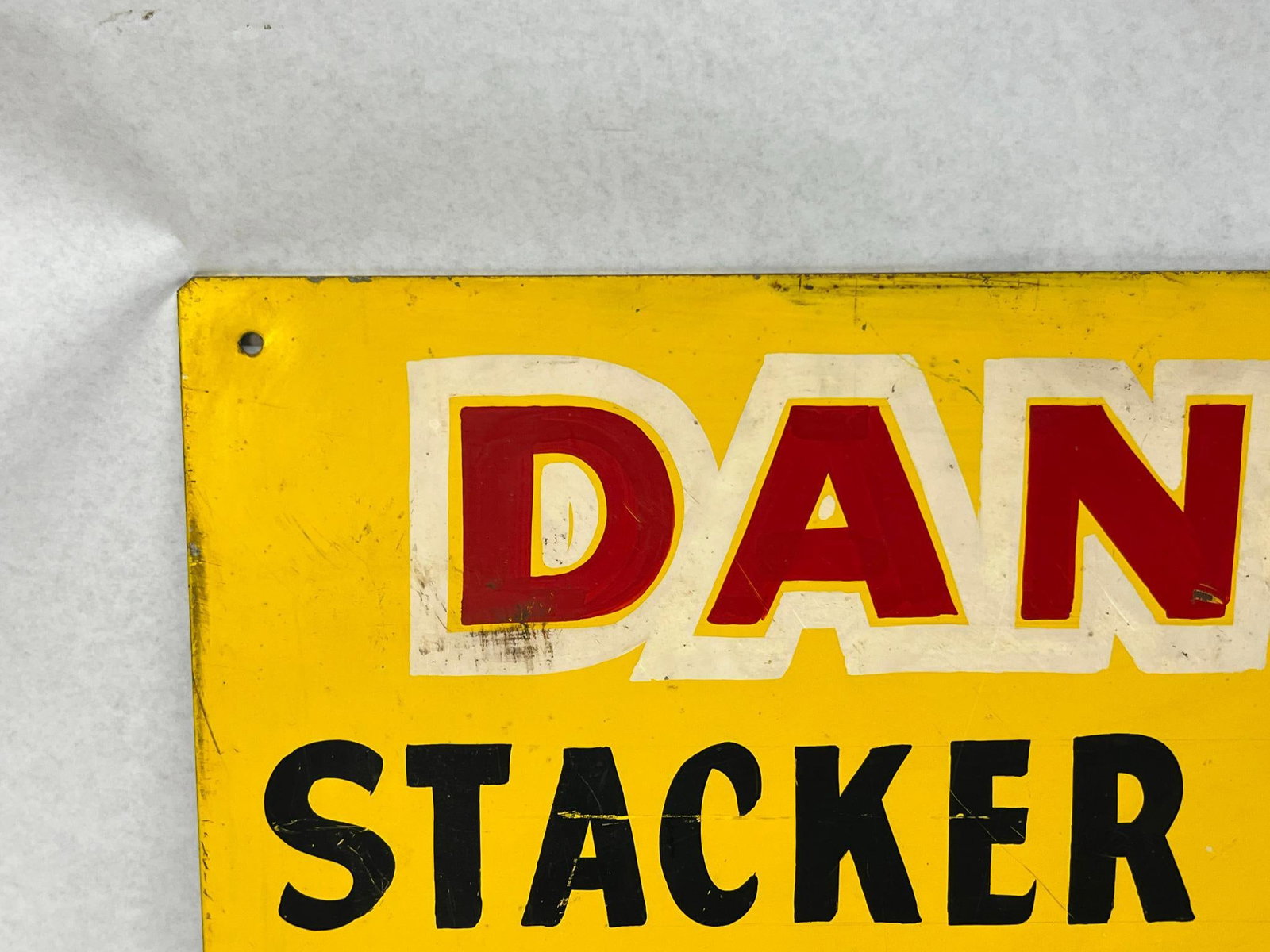 Hand-Painted Stacker Tractor Sign - 2