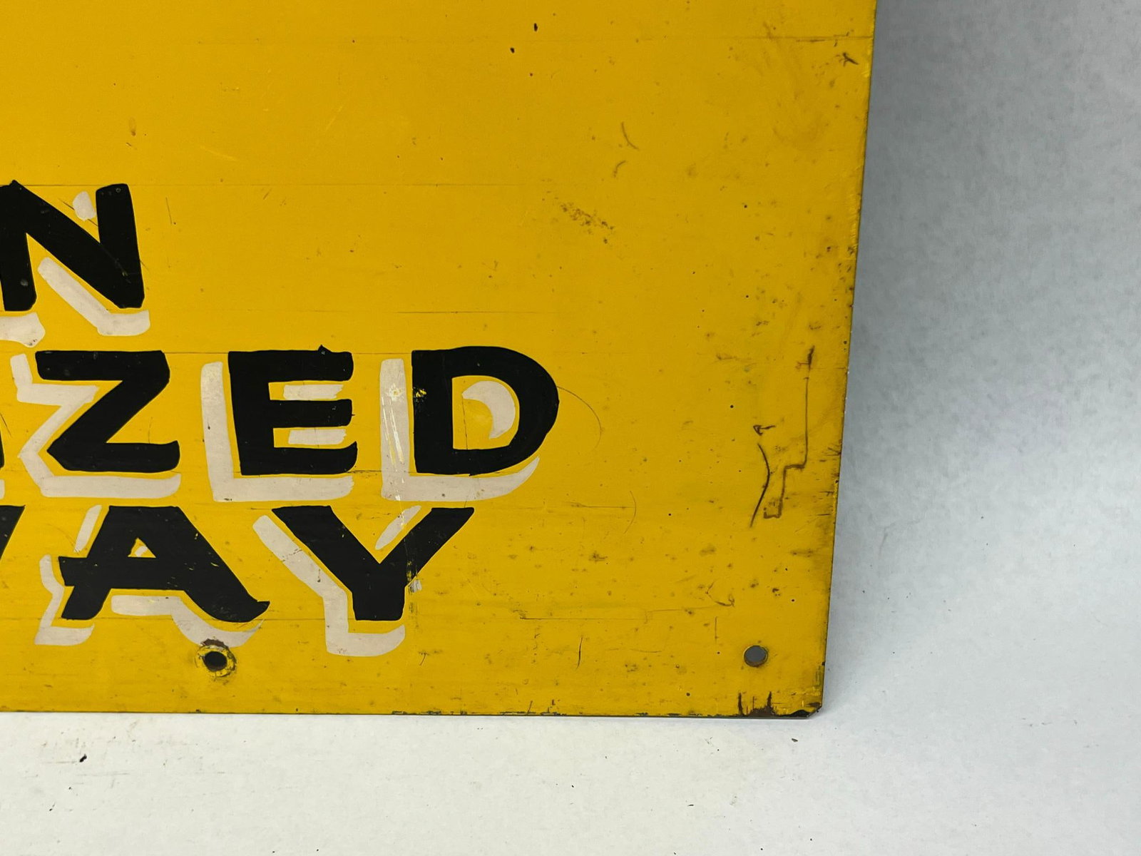 Hand-Painted Stacker Tractor Sign - 4