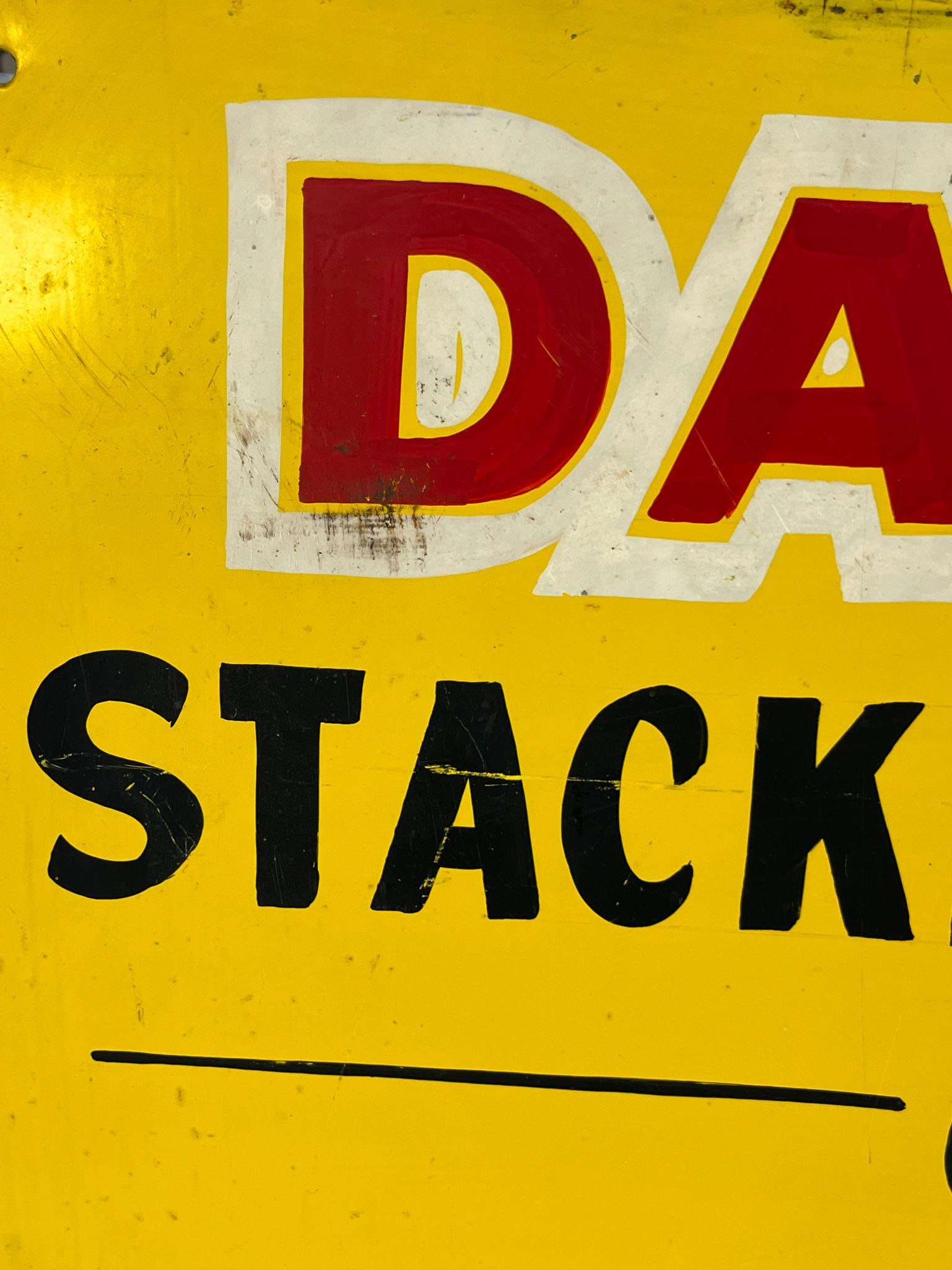 Hand-Painted Stacker Tractor Sign - 5