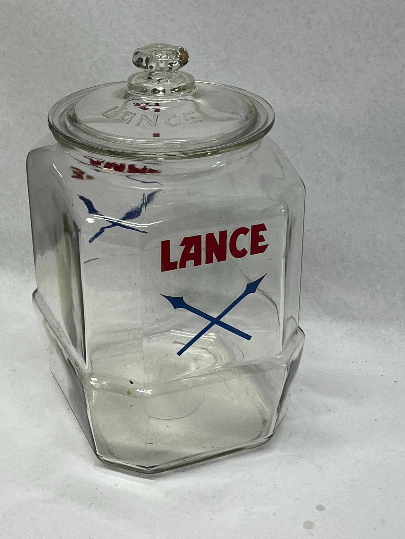Lance Eight-Sided Glass Cracker Jar - 3
