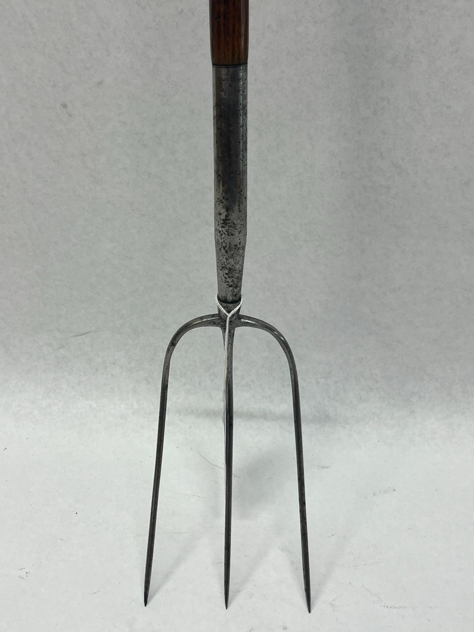 Three-Tine Agricultural Wood Pitchfork - 2
