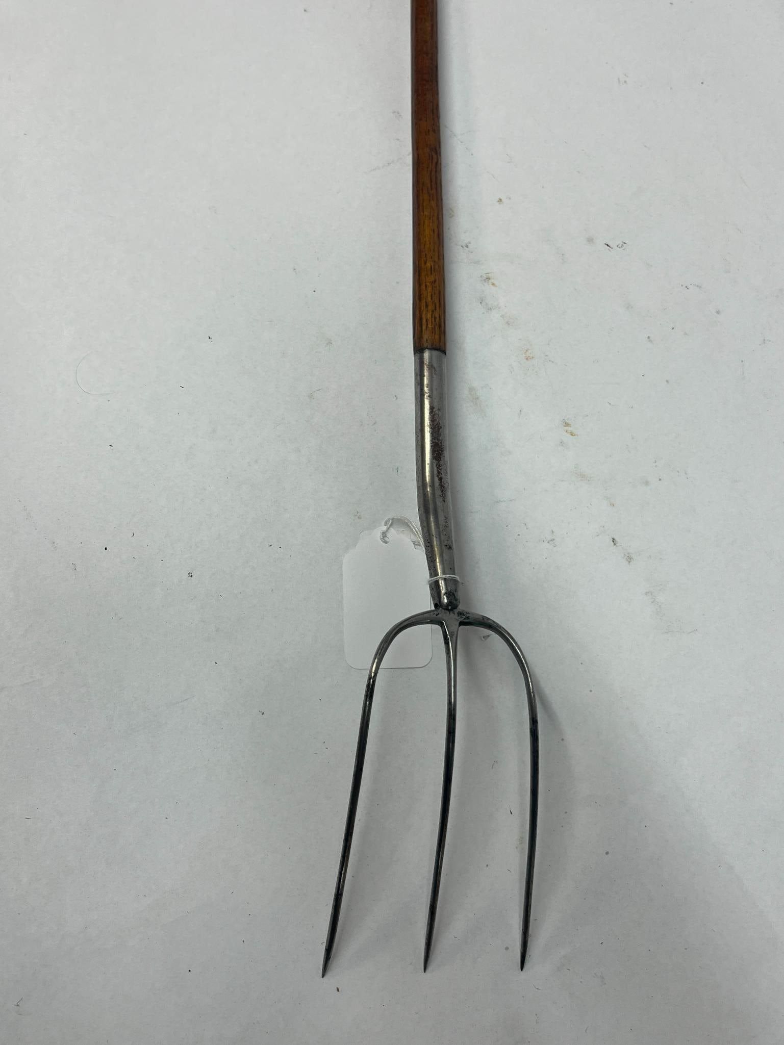 Three-Tine Agricultural Wood Pitchfork - 3