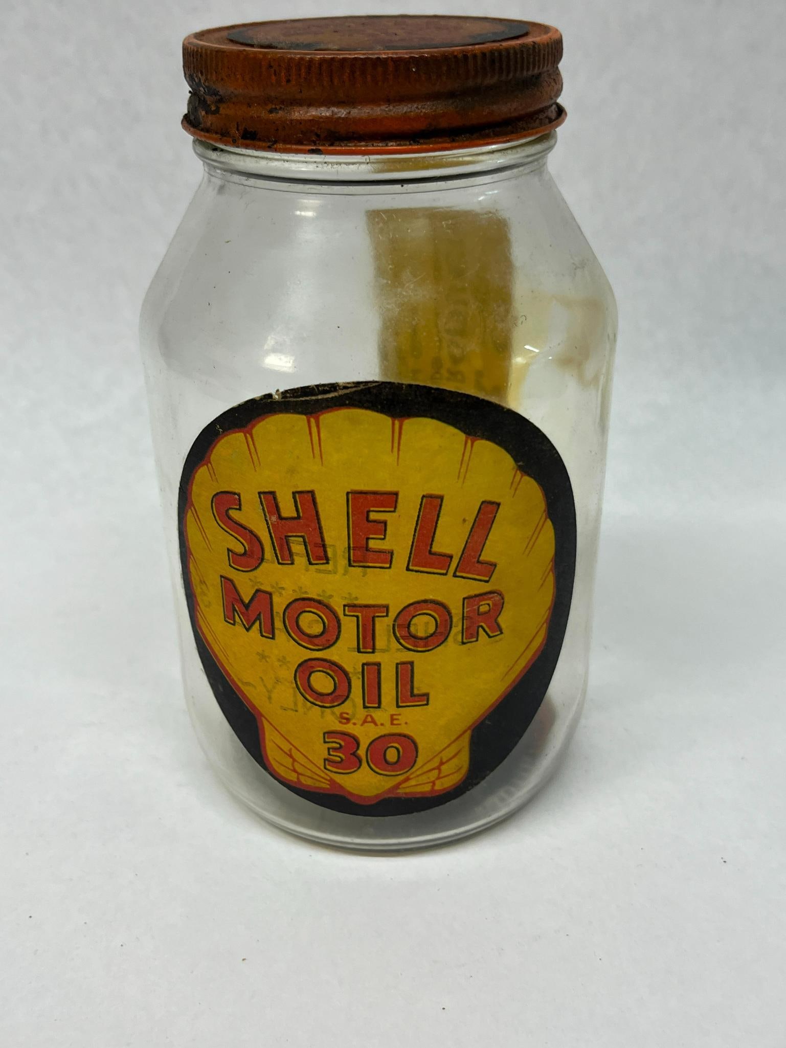 Pair Shell & Golden Shell Oil Jars - 2