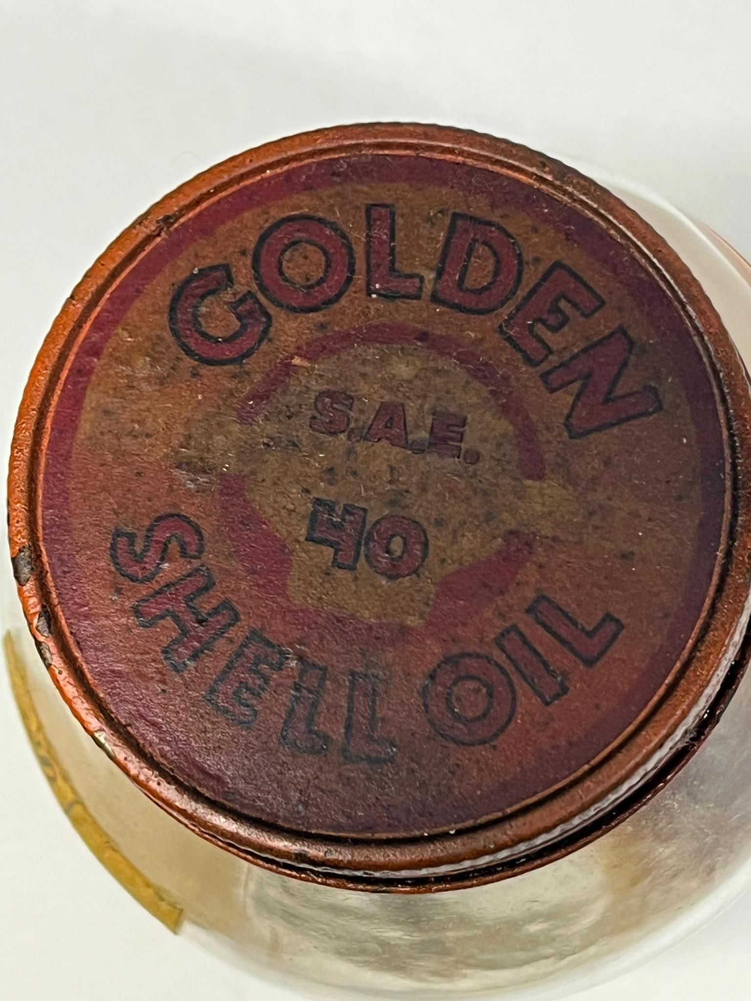 Pair Shell & Golden Shell Oil Jars - 6