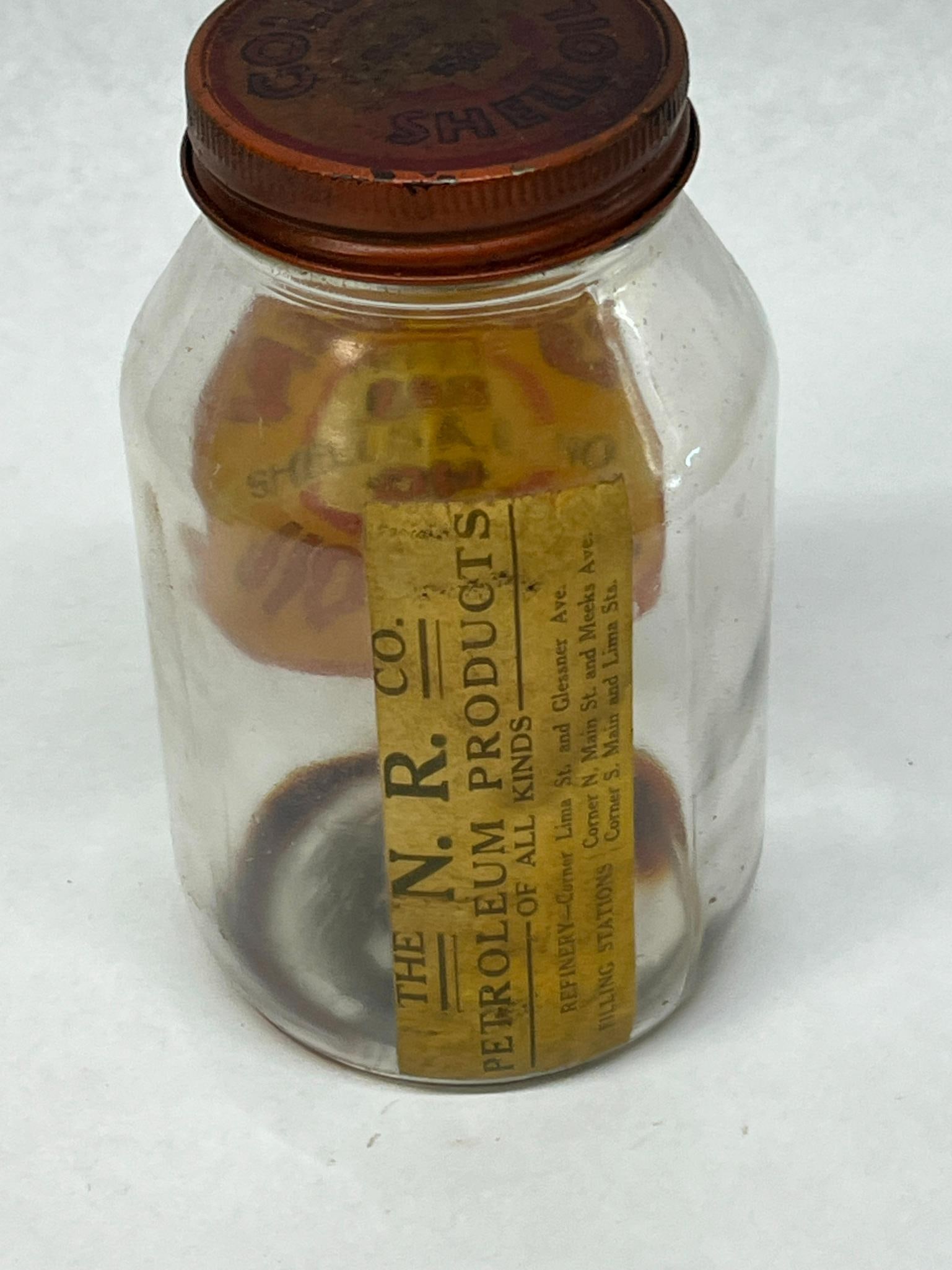 Pair Shell & Golden Shell Oil Jars - 7