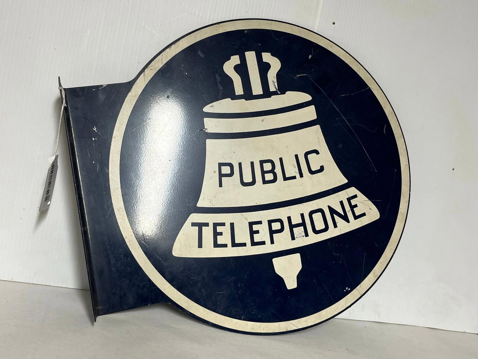 Bell System Porc. Telephone Flange Sign (1 of 3)