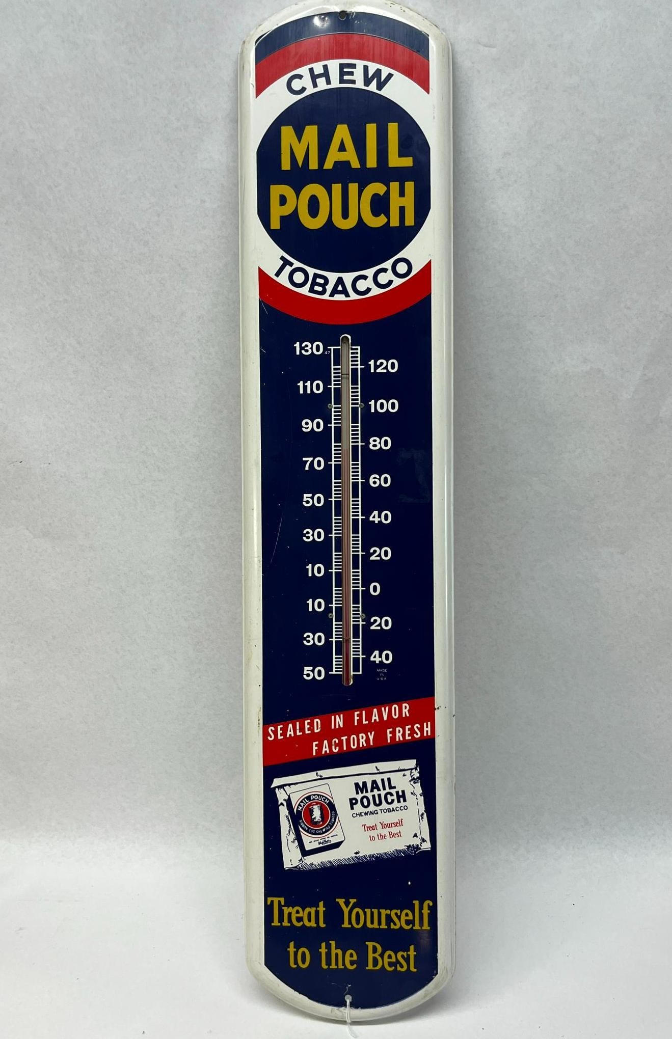 Mail Pouch Tobacco Porc. Thermometer (1 of 5)