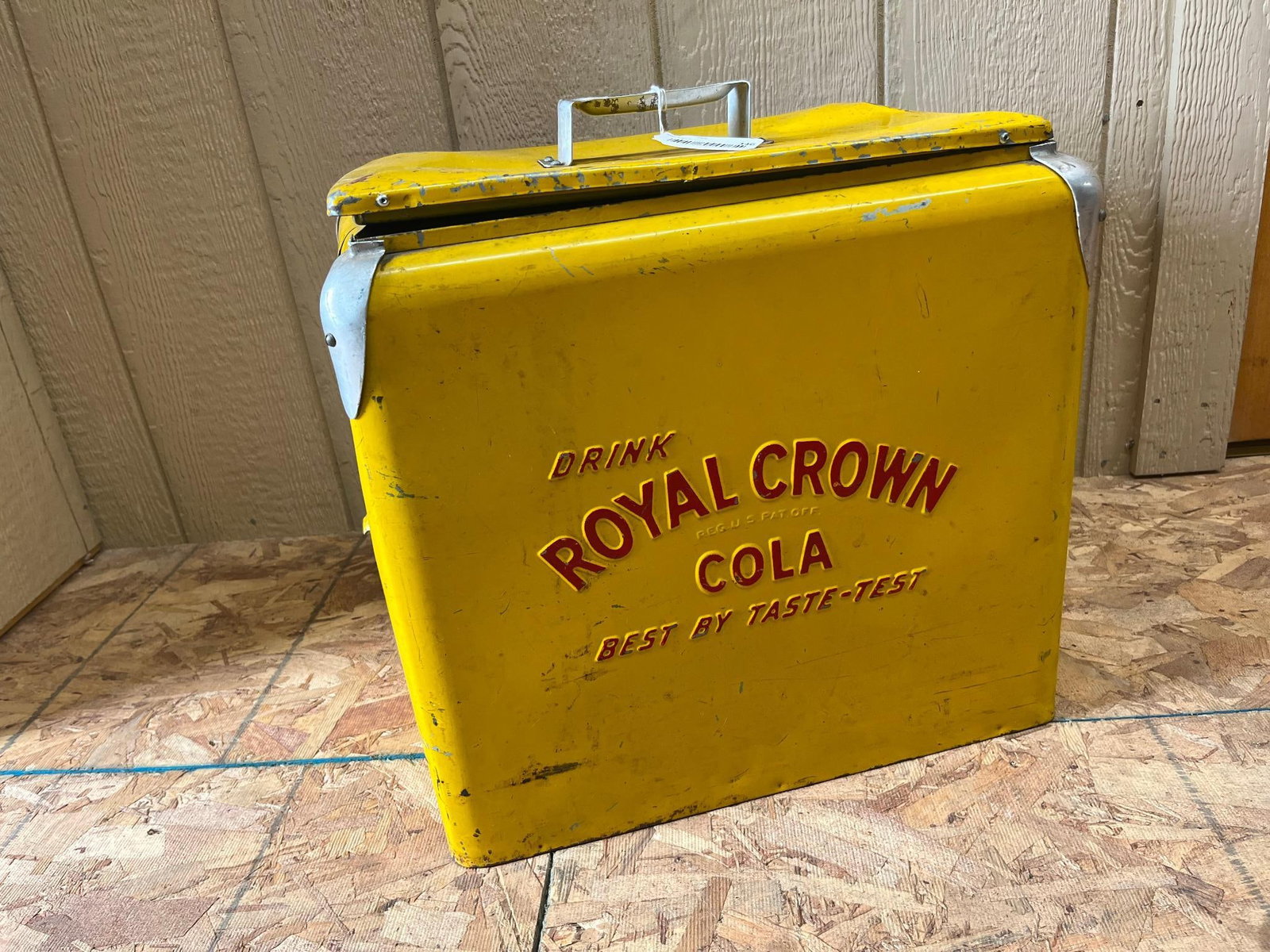 Royal Crown Cola Metal Cooler, Progress - 3
