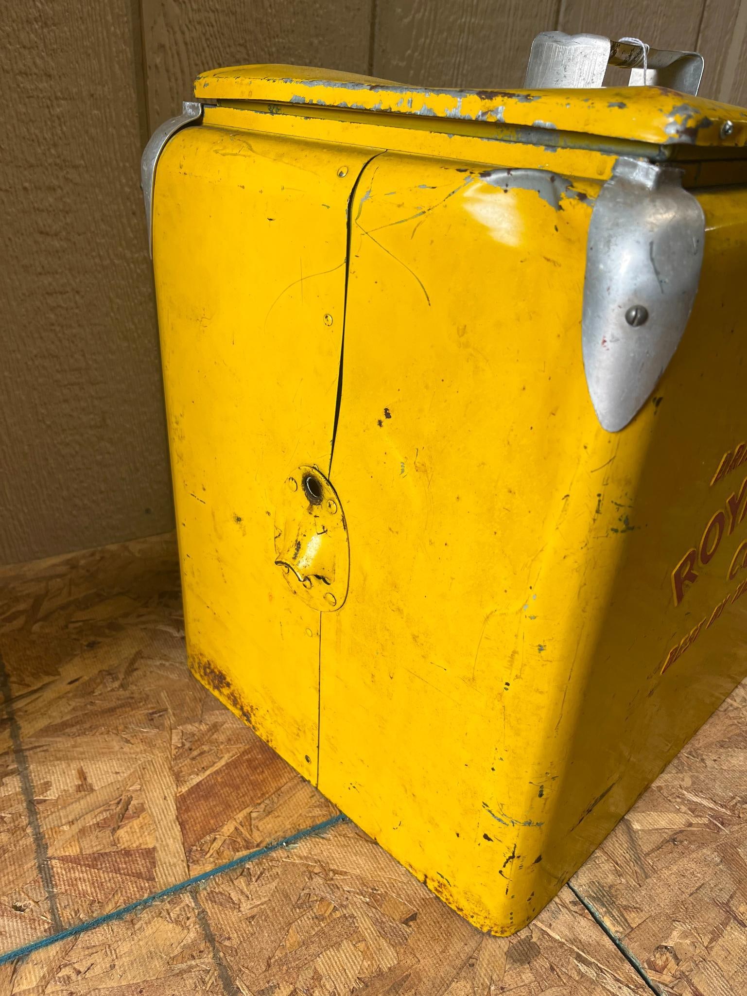 Royal Crown Cola Metal Cooler, Progress - 5