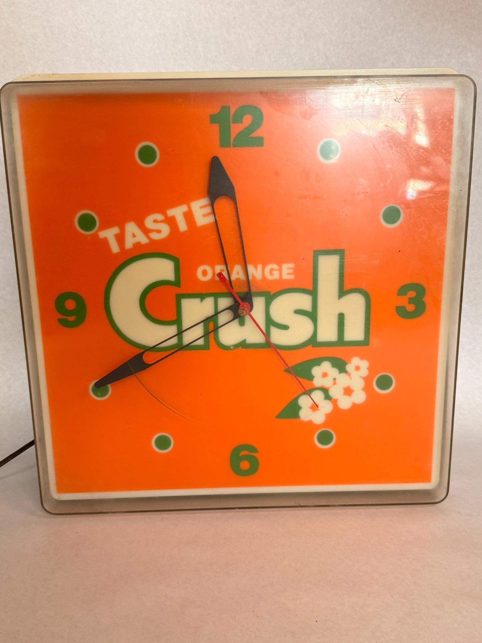 Dualite Orange Crush Sun-Watch Ad Clock (1 of 5)
