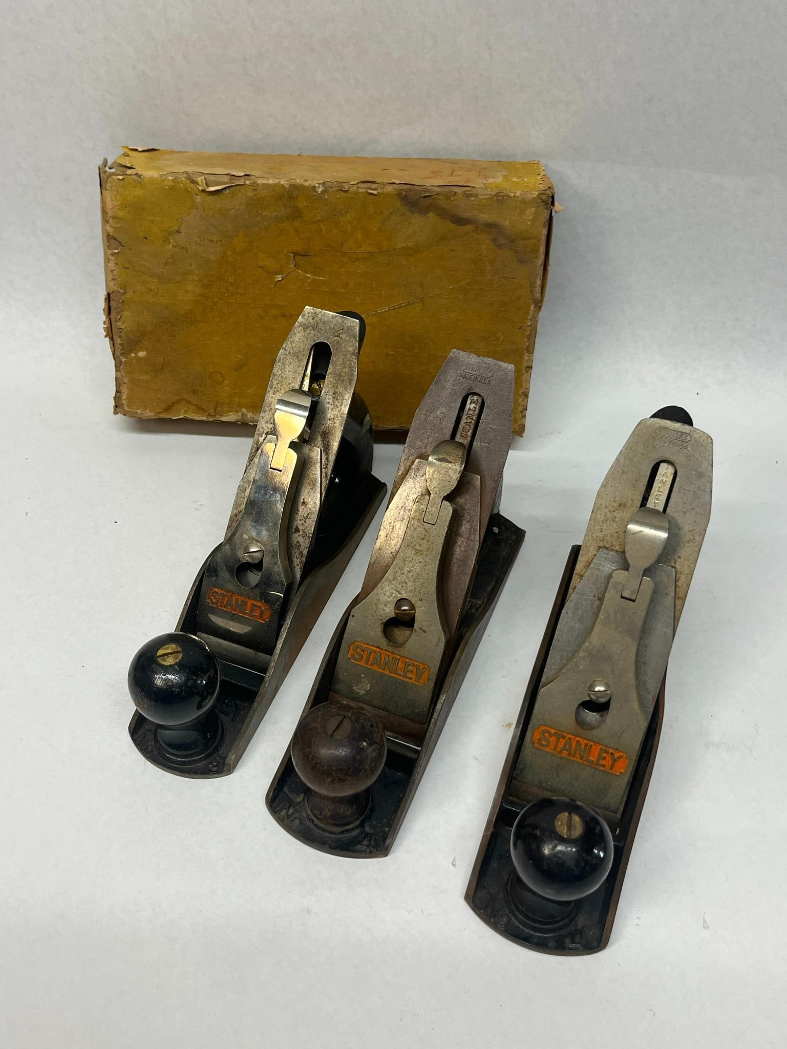 Trio Stanley Bailey No. 4 Planes w/ Box (1 of 12)