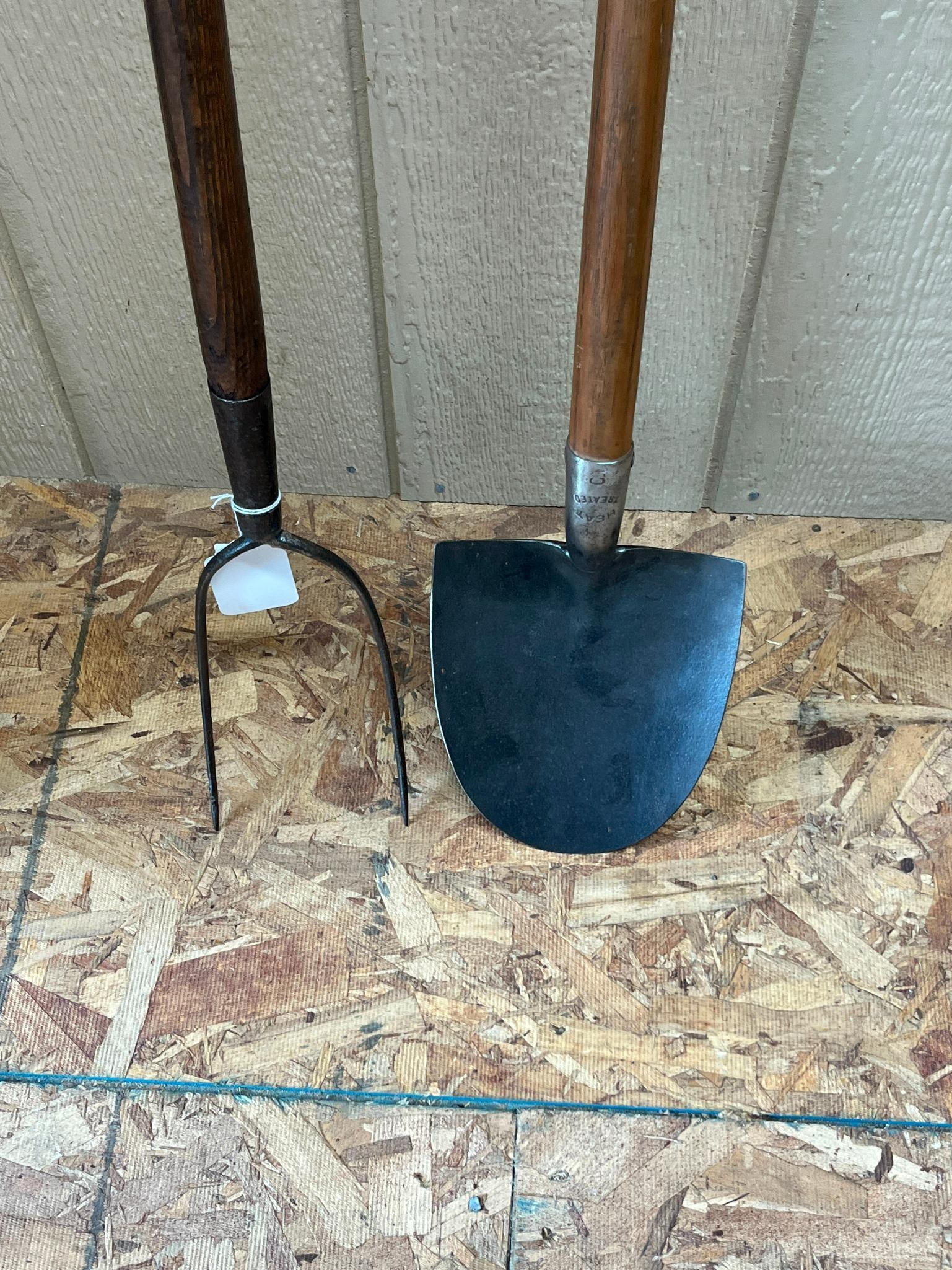 Pair Hay Fork & Short-Handled Spade - 2