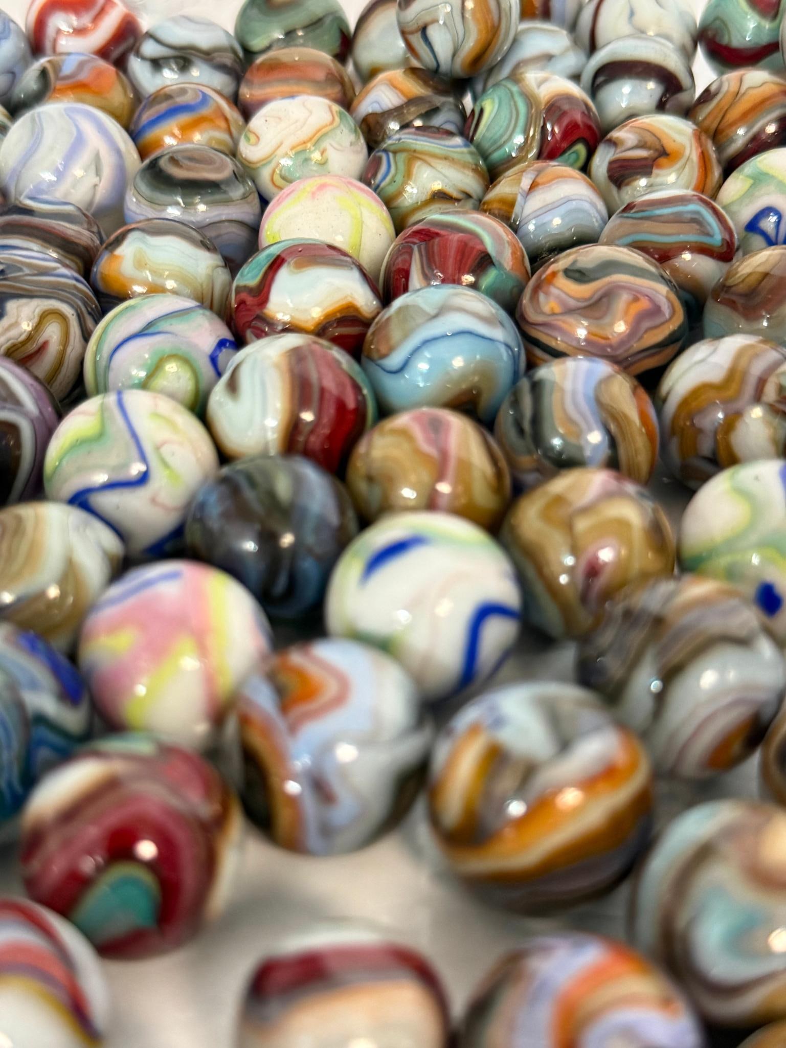 Machine-Made Glass Swirl Marbles (1 of 5)
