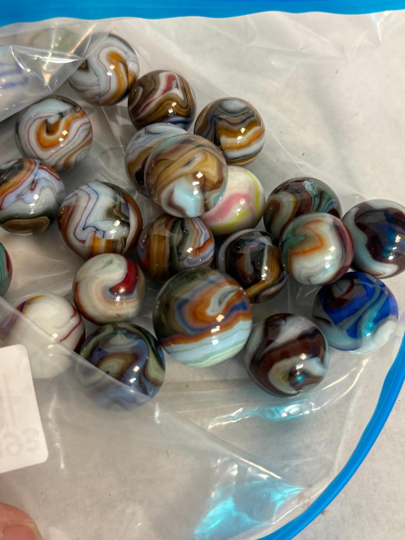 Machine-Made Glass Swirl Marbles - 2