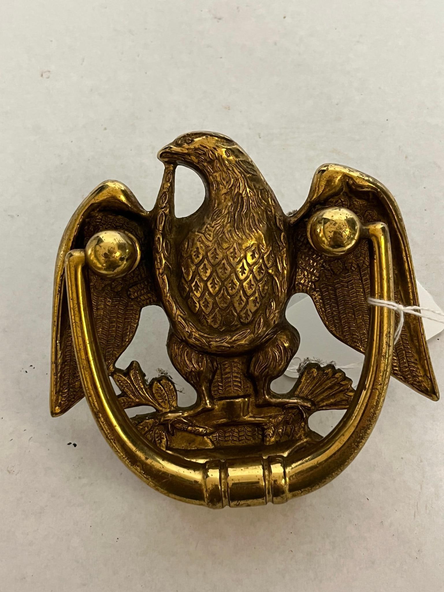 Brass American Eagle Door Knocker (1 of 4)