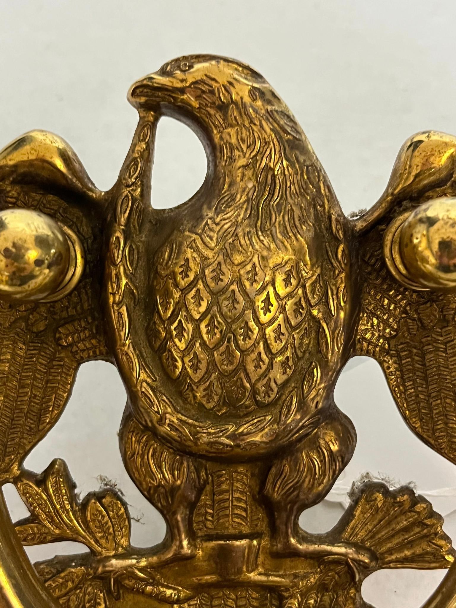 Brass American Eagle Door Knocker - 2