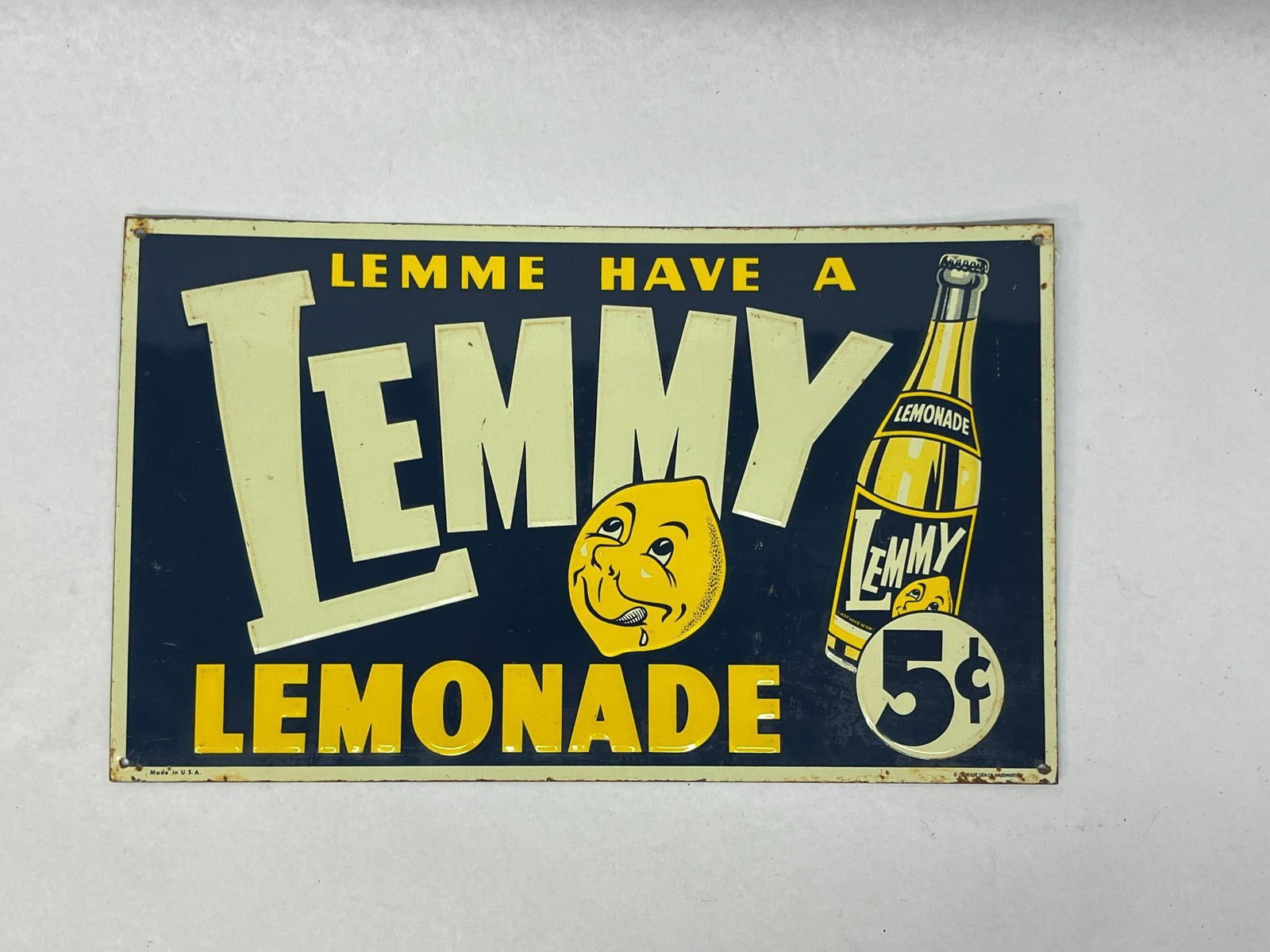Lemmy Lemonade Embossed Tin Sign (1 of 6)