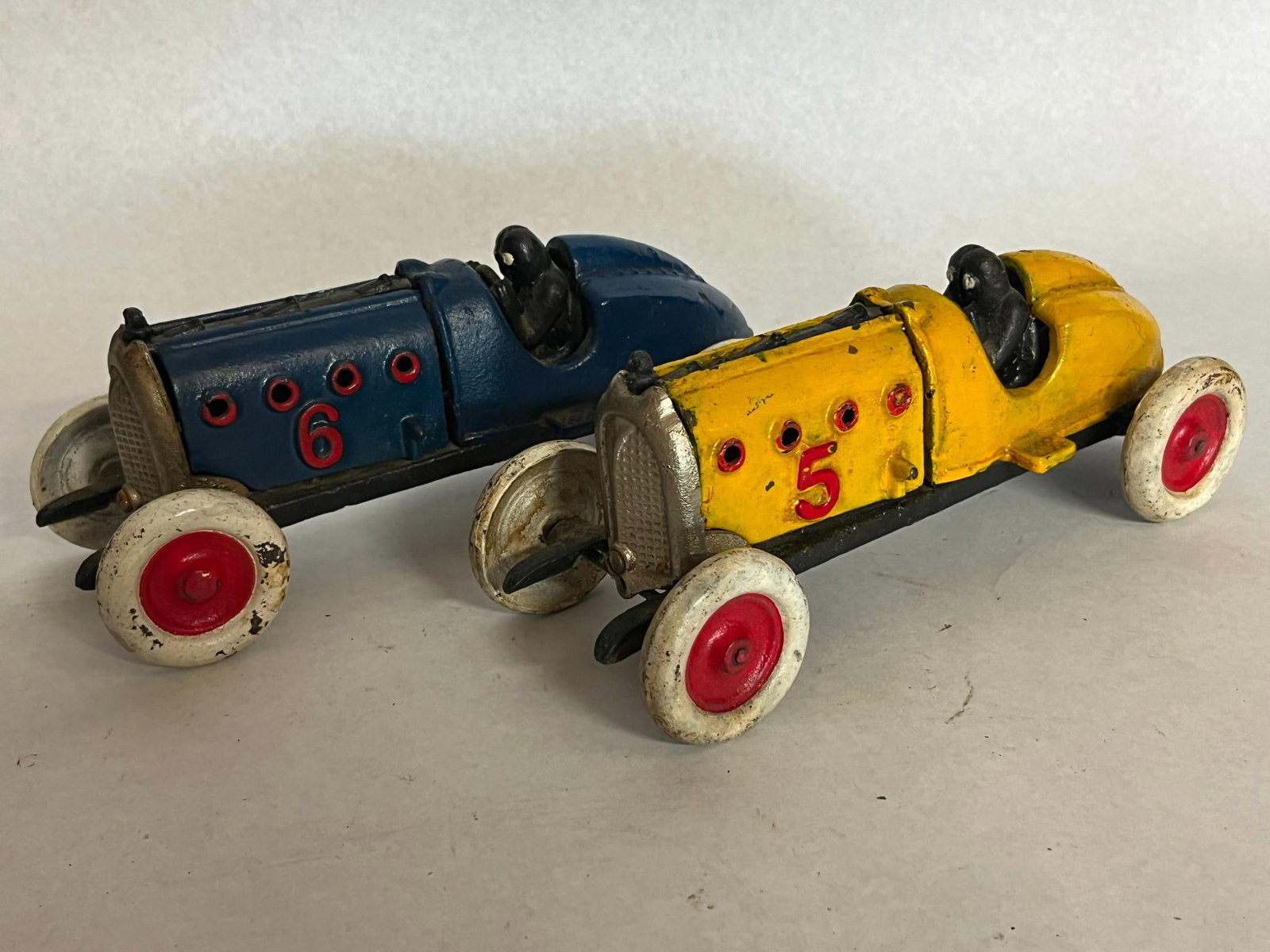 Pair Race Cars w/ Drivers & Hinged Hood (1 of 8)
