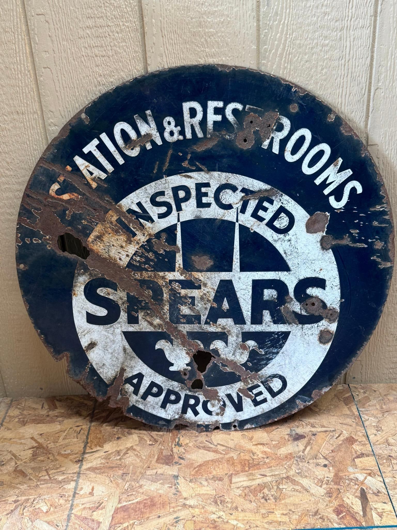 Spears Gasoline Station Inspection Sign (1 of 5)