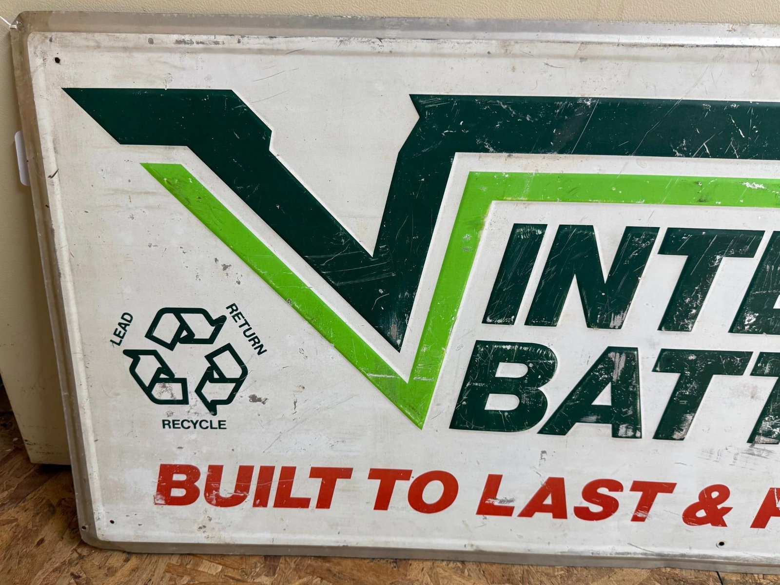 Interstate Batteries Embossed Sign - 2