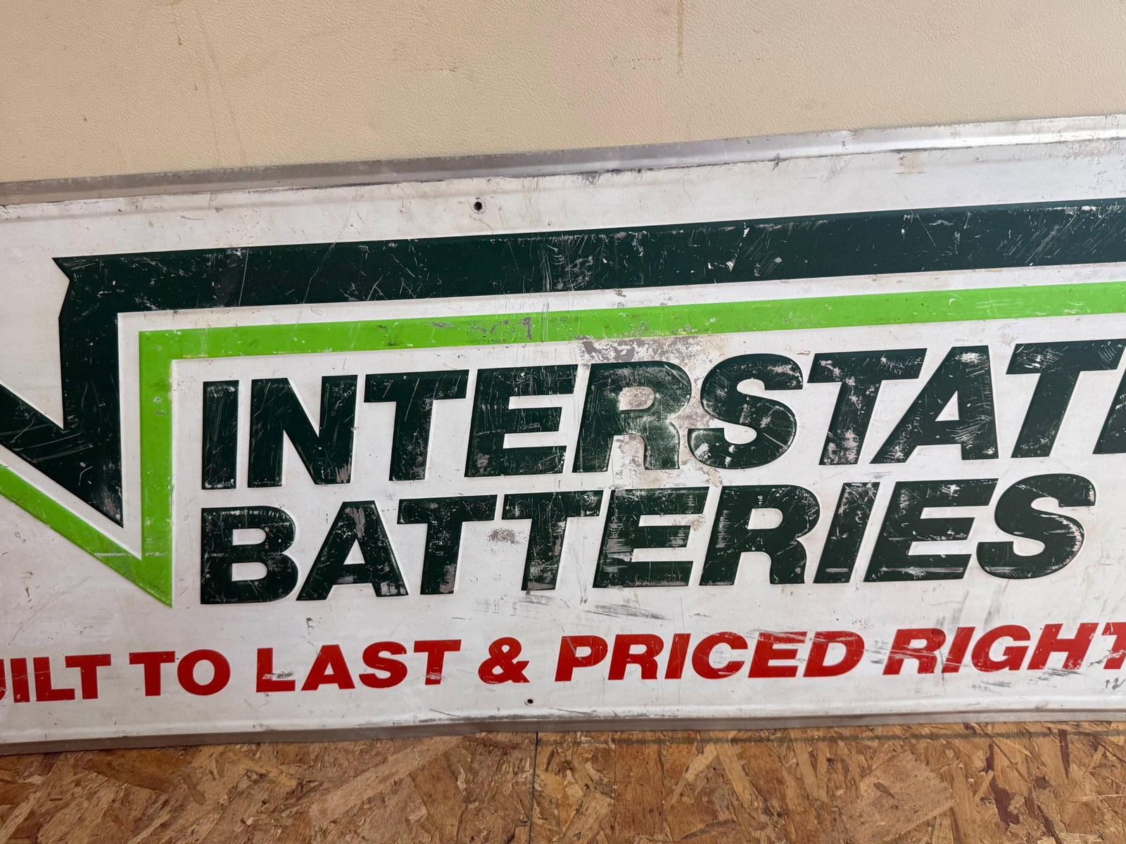 Interstate Batteries Embossed Sign - 3