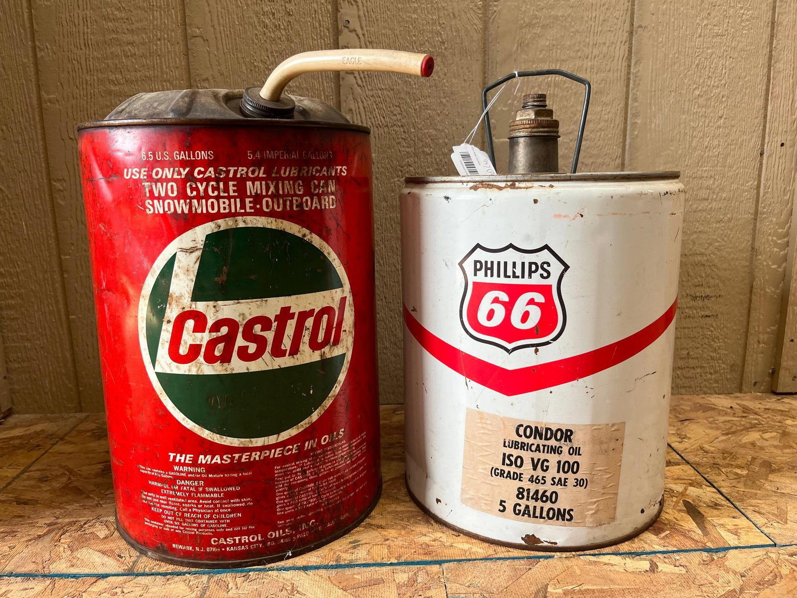 Two Castrol & Phillips 66 Metal (1 of 7)